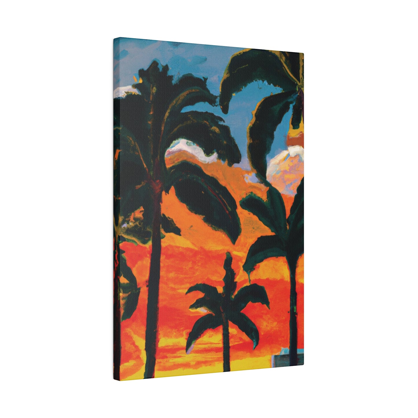 3782G - Miami Beach Sunset Painting Print | Miami | Beach | Sunset | Poster | Home Decor | Wall Art | Canvas