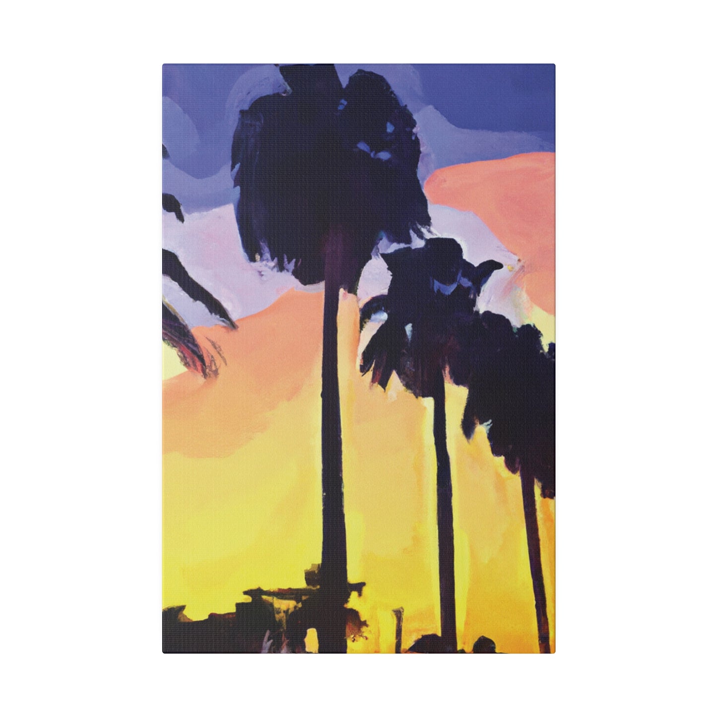 8023Y - Miami Beach Sunset Painting Print | Miami | Beach | Sunset | Poster | Home Decor | Wall Art | Canvas