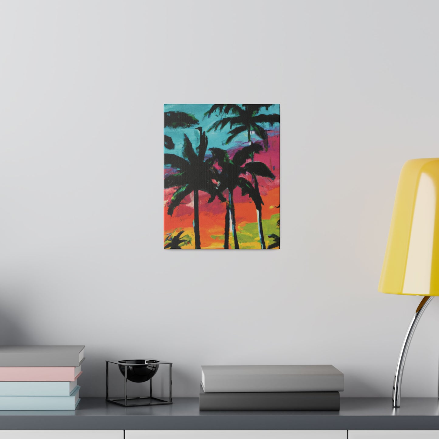 9761F - Miami Beach Sunset Painting Print | Miami | Beach | Sunset | Poster | Home Decor | Wall Art | Canvas