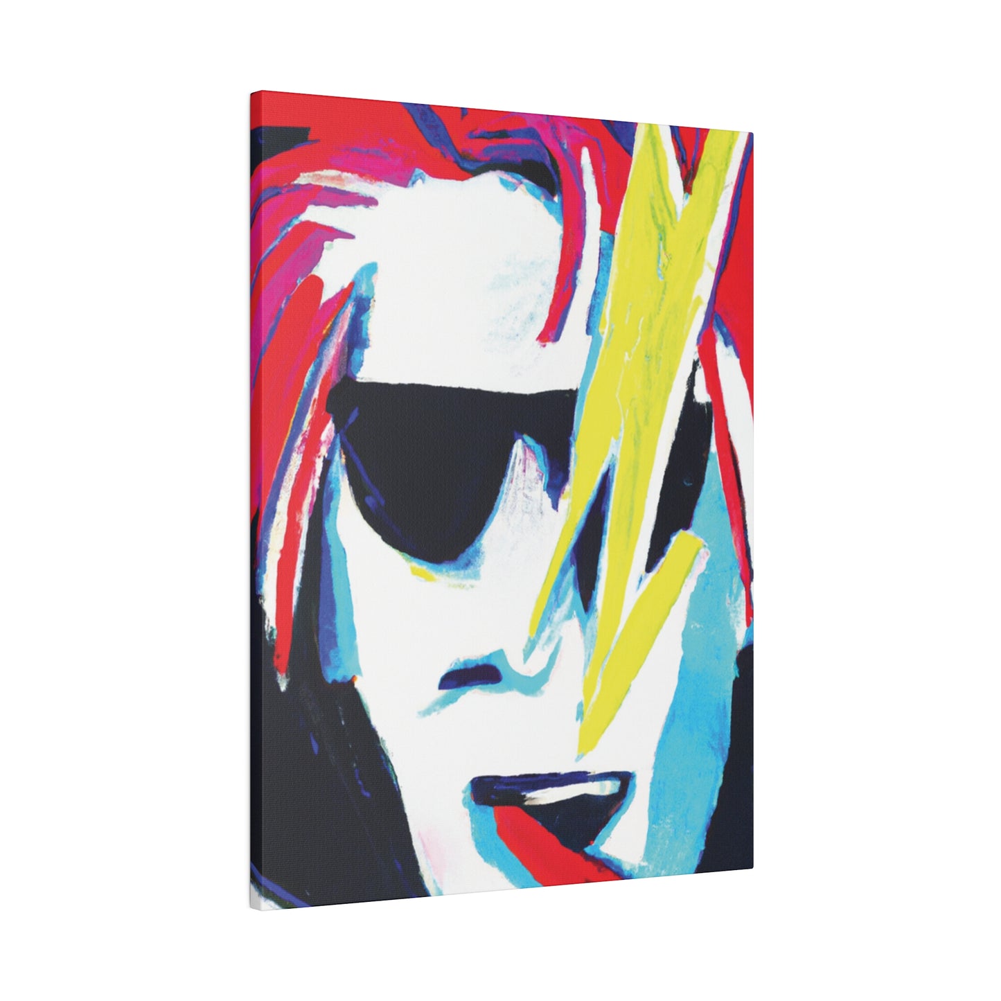 6481K - Rockstar Painting Print | Face | Abstract | Poster | Home Decor | Wall Art | Music Art | Canvas