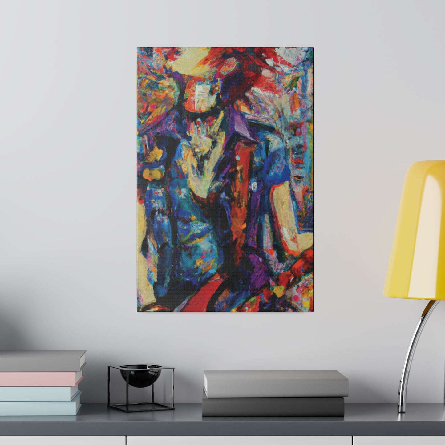 9667F - Rockstar Oil Painting Style Print | Poster | Home Decor | Wall Art | Music Art | Canvas