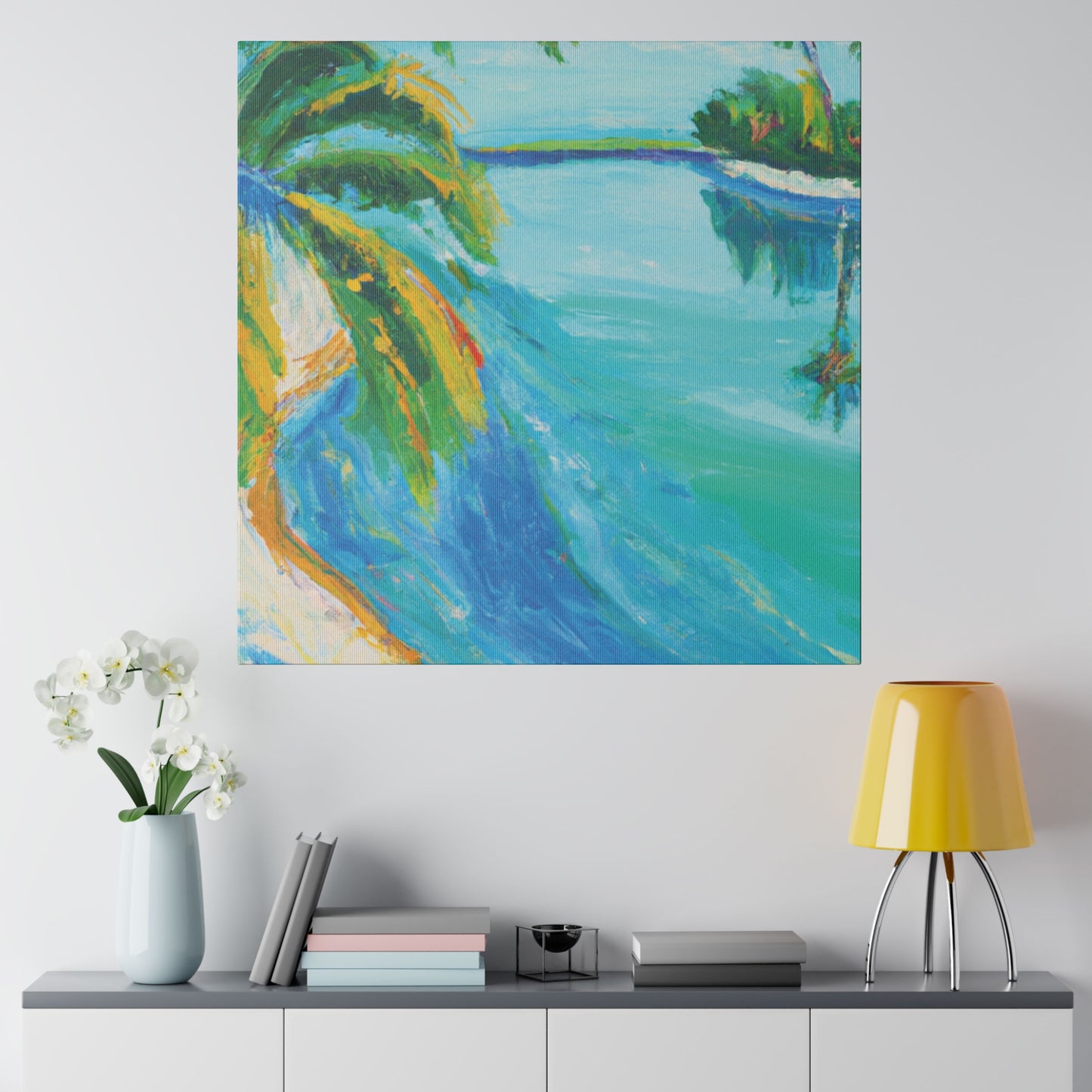 5339K - Bahamas Ocean Painting Print | Bahamas | Ocean | Beach | Poster | Home Decor | Wall Art | Canvas