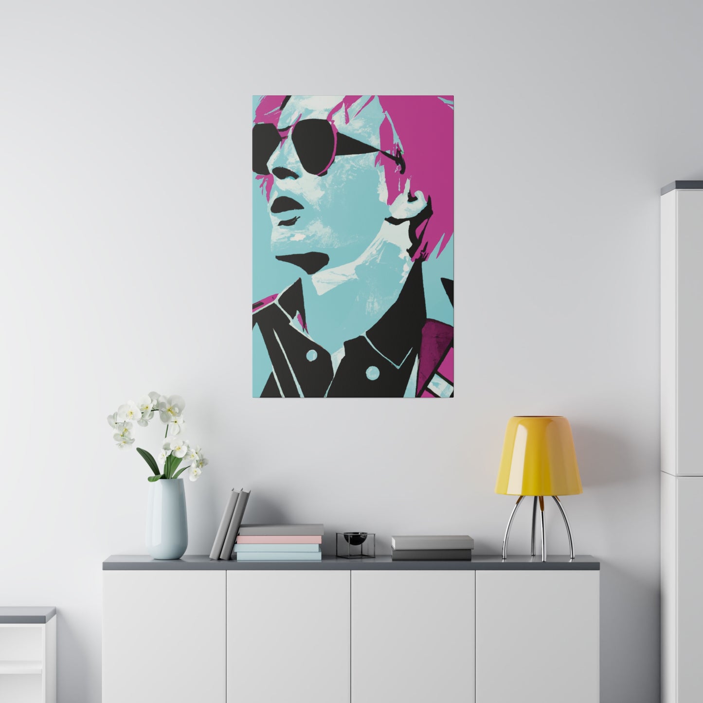 2741A - Rockstar Painting Print | Face | Abstract | Poster | Home Decor | Wall Art | Music Art | Canvas