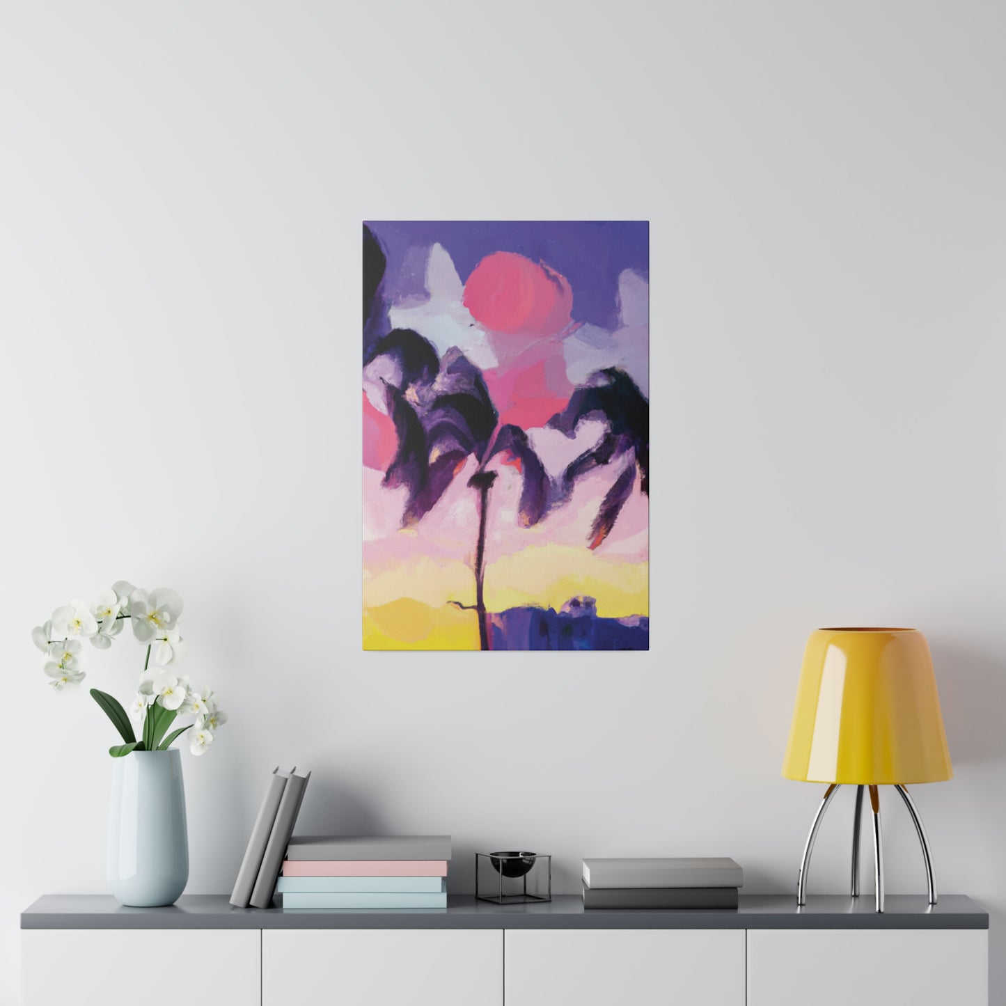 8189L - Miami Beach Sunset Painting Print | Miami | Beach | Sunset | Poster | Home Decor | Wall Art | Canvas