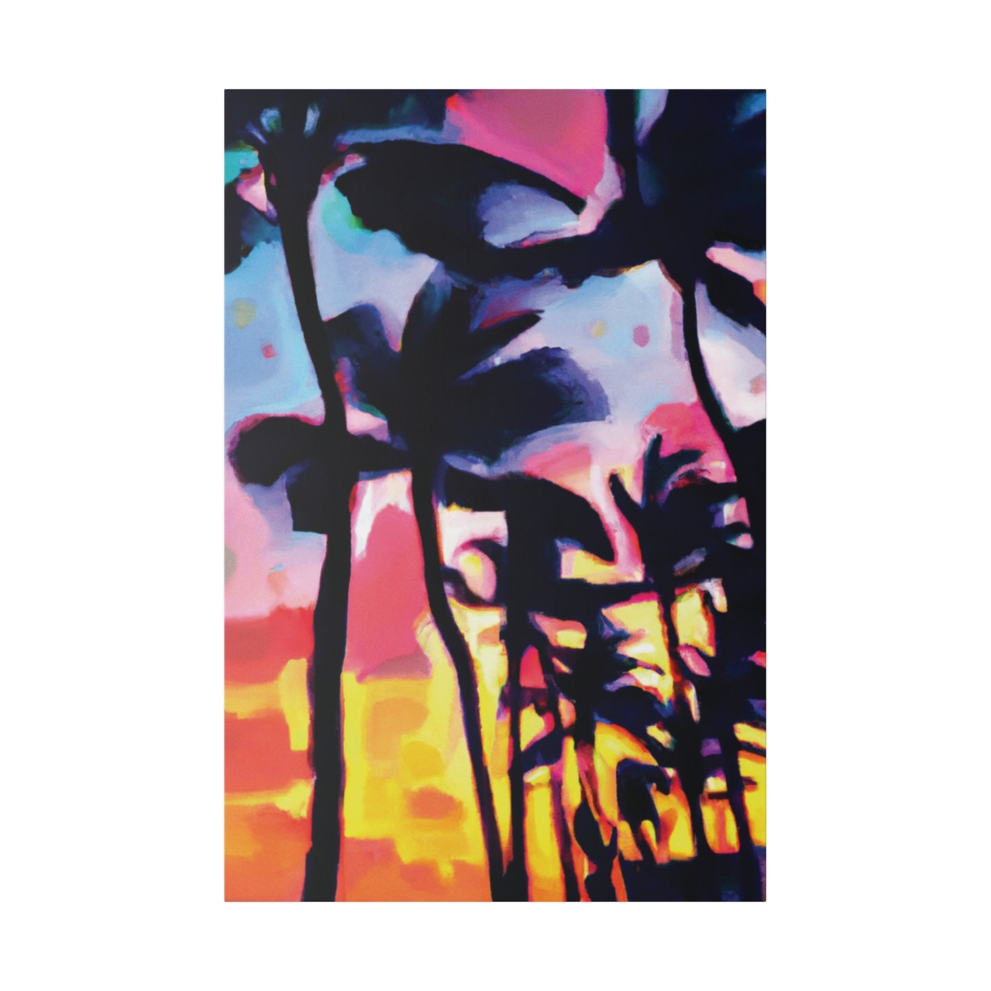 2637V - Miami Beach Sunset Painting Print | Miami | Beach | Sunset | Poster | Home Decor | Wall Art | Canvas