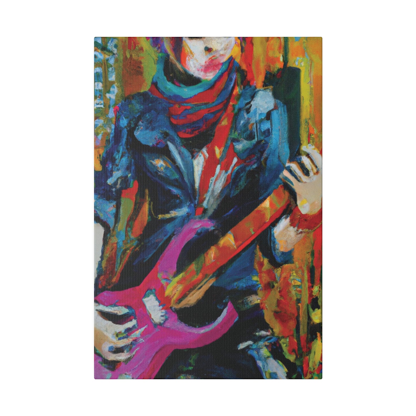 6226G - Rockstar Oil Painting Style Print | Poster | Home Decor | Wall Art | Music Art | Canvas