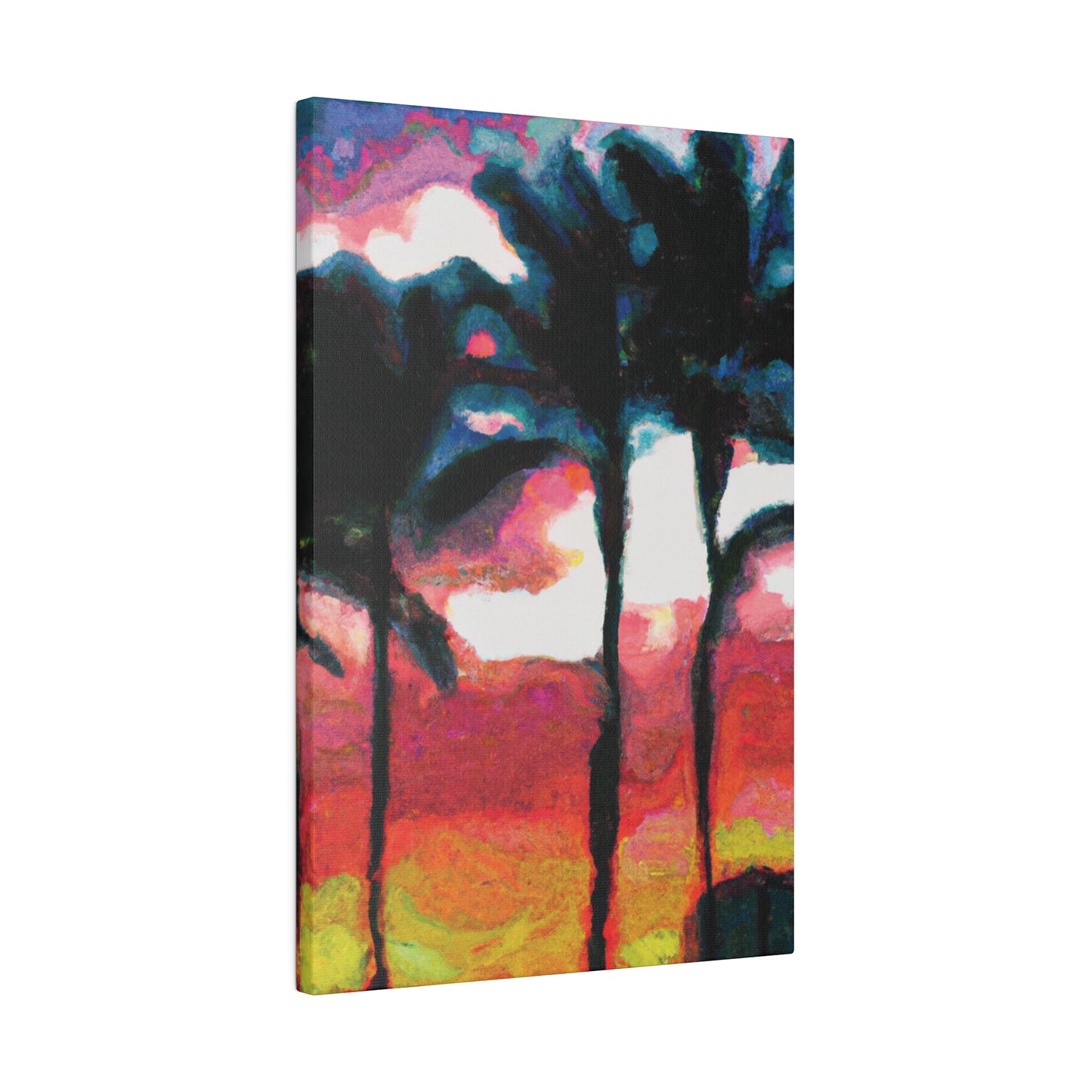 9677K - Miami Beach Sunset Painting Print | Miami | Beach | Sunset | Poster | Home Decor | Wall Art | Canvas