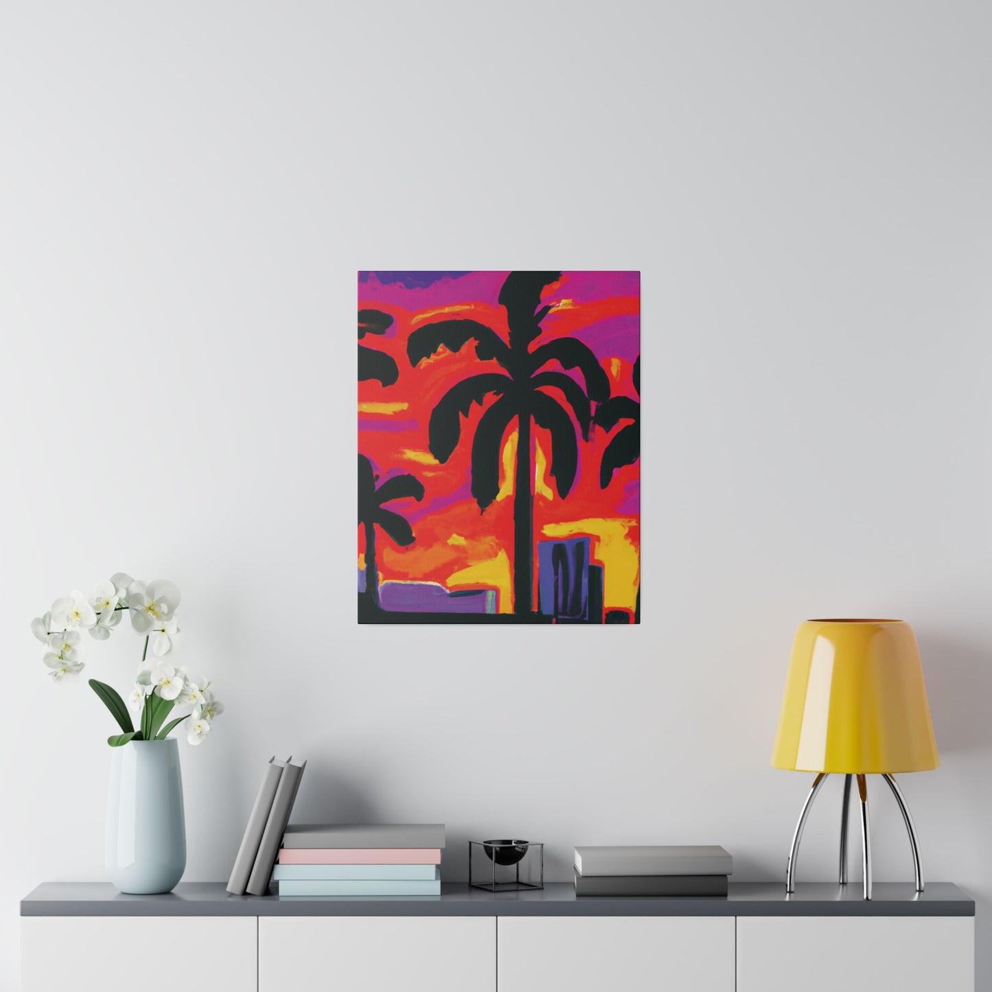 4066V - Miami Beach Sunset Painting Print | Miami | Beach | Sunset | Poster | Home Decor | Wall Art | Canvas