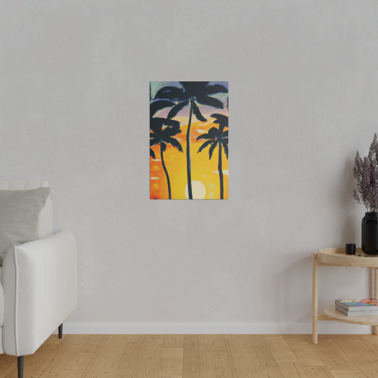 7390N - Miami Beach Sunset Painting Print | Miami | Beach | Sunset | Poster | Home Decor | Wall Art | Canvas