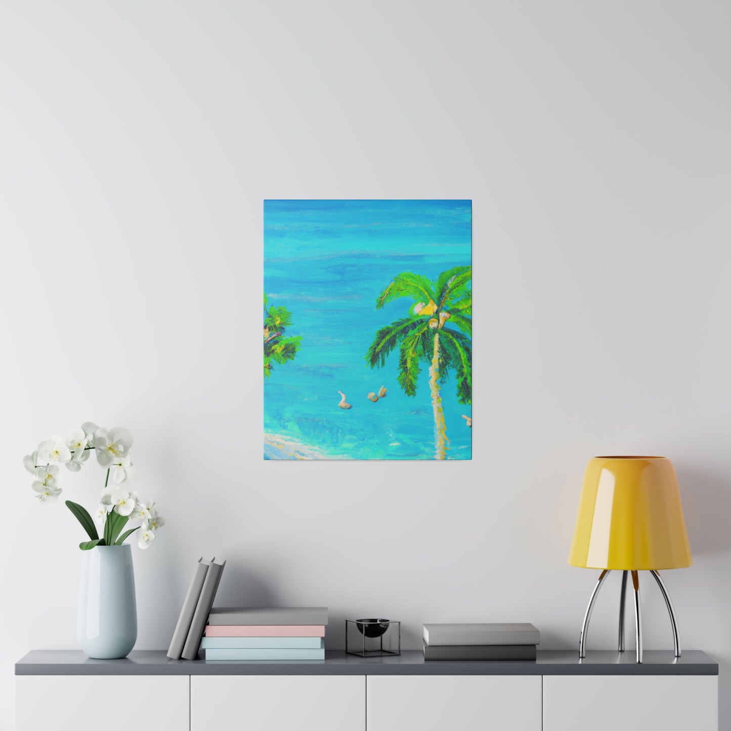 3749J - Bahamas Ocean Painting Print | Bahamas | Ocean | Beach | Poster | Home Decor | Wall Art | Canvas