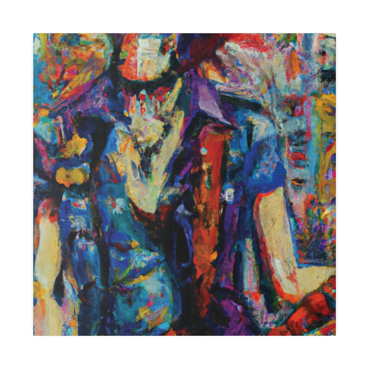 9667F - Rockstar Oil Painting Style Print | Poster | Home Decor | Wall Art | Music Art | Canvas