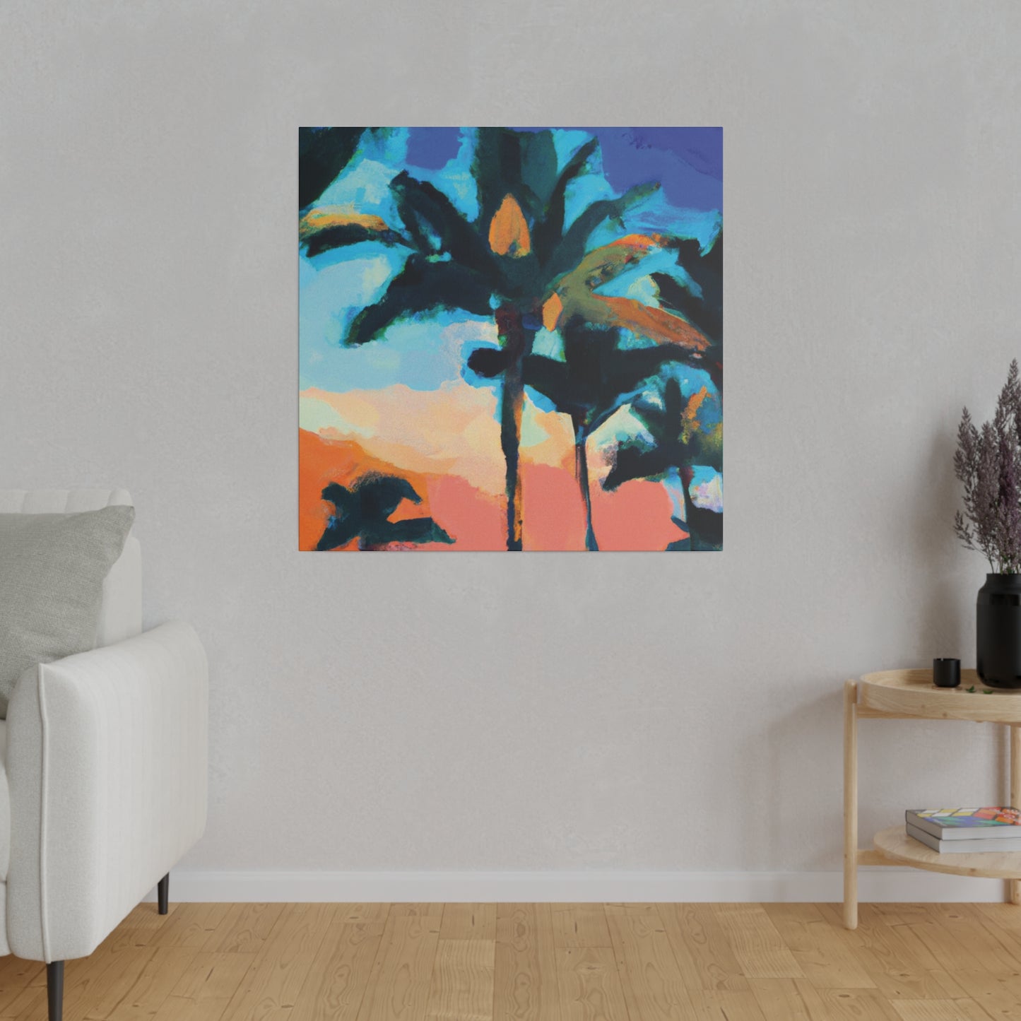 5637G - Miami Beach Sunset Painting Print | Miami | Beach | Sunset | Poster | Home Decor | Wall Art | Canvas