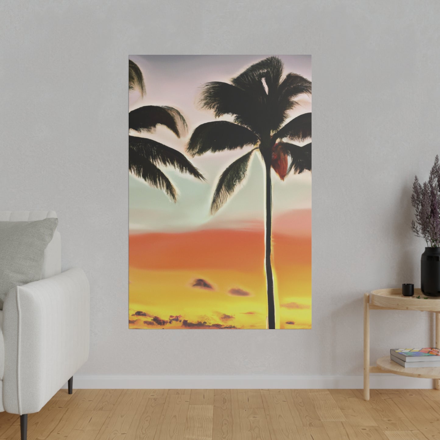8646K - Miami Beach Sunset Painting Print | Miami | Beach | Sunset | Poster | Home Decor | Wall Art | Canvas