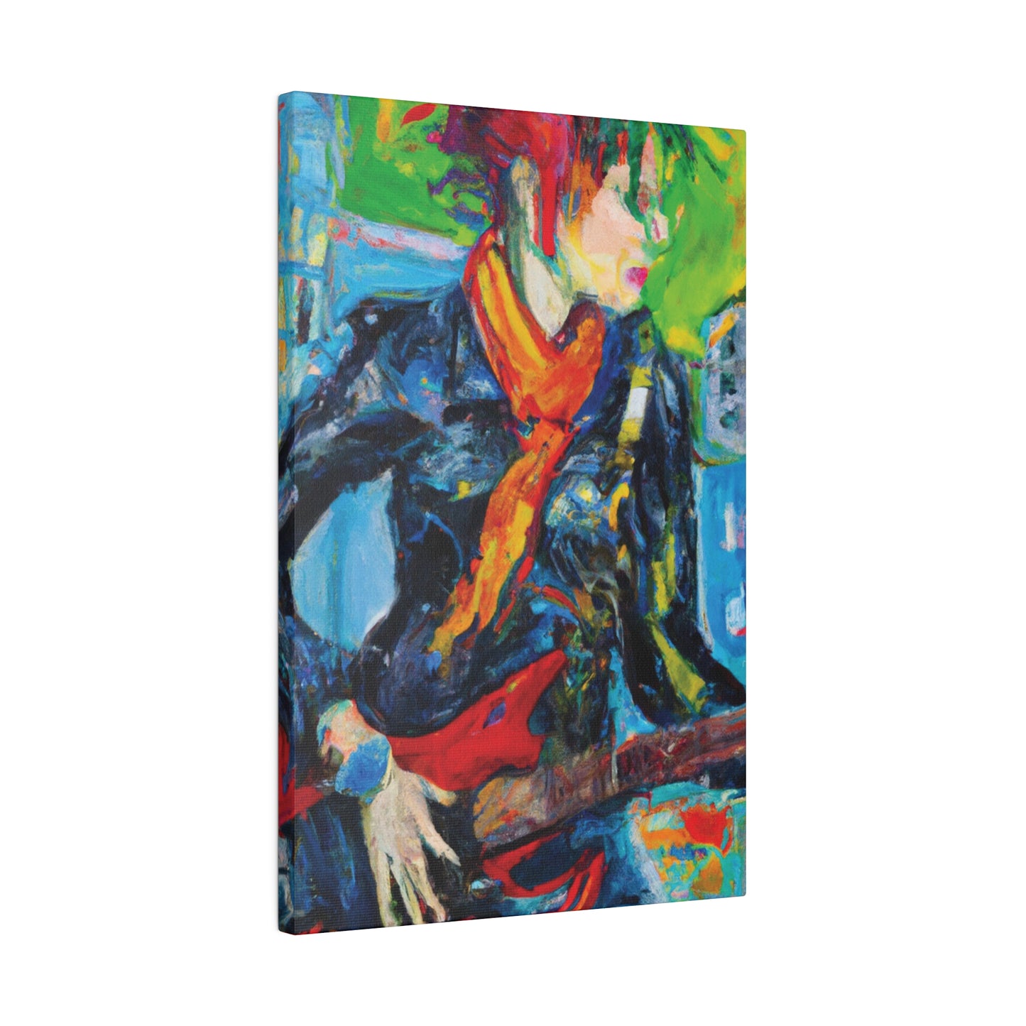 935O - Rockstar Oil Painting Style Print | Poster | Home Decor | Wall Art | Music Art | Canvas