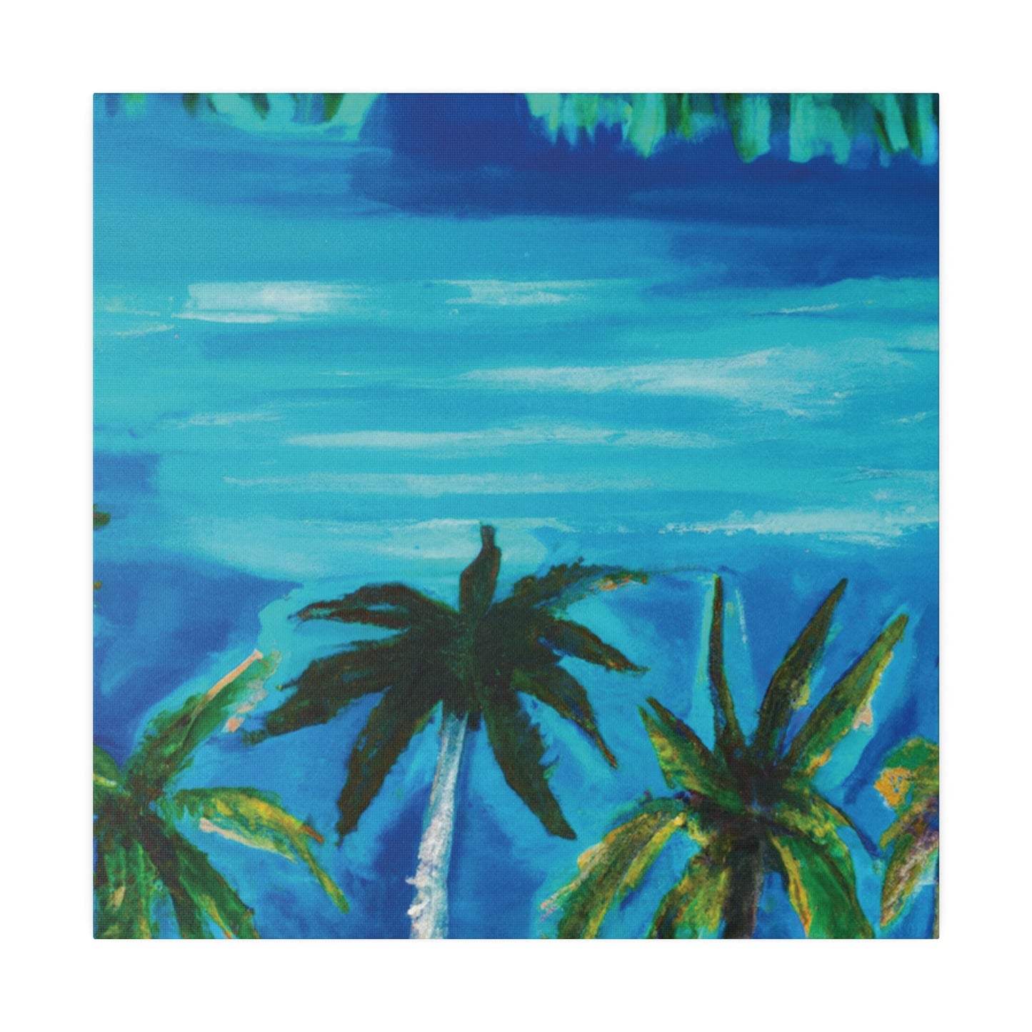 6741K - Bahamas Ocean Painting Print | Bahamas | Ocean | Beach | Poster | Home Decor | Wall Art | Canvas