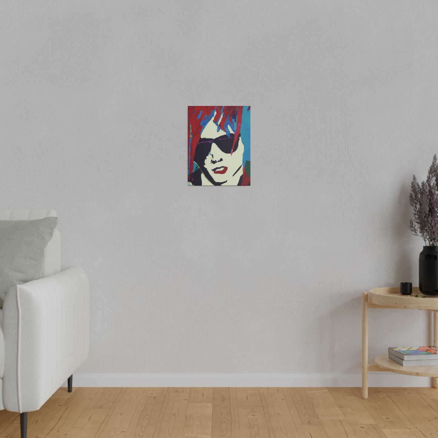 9347K - Rockstar Painting Print | Face | Abstract | Poster | Home Decor | Wall Art | Music Art | Canvas