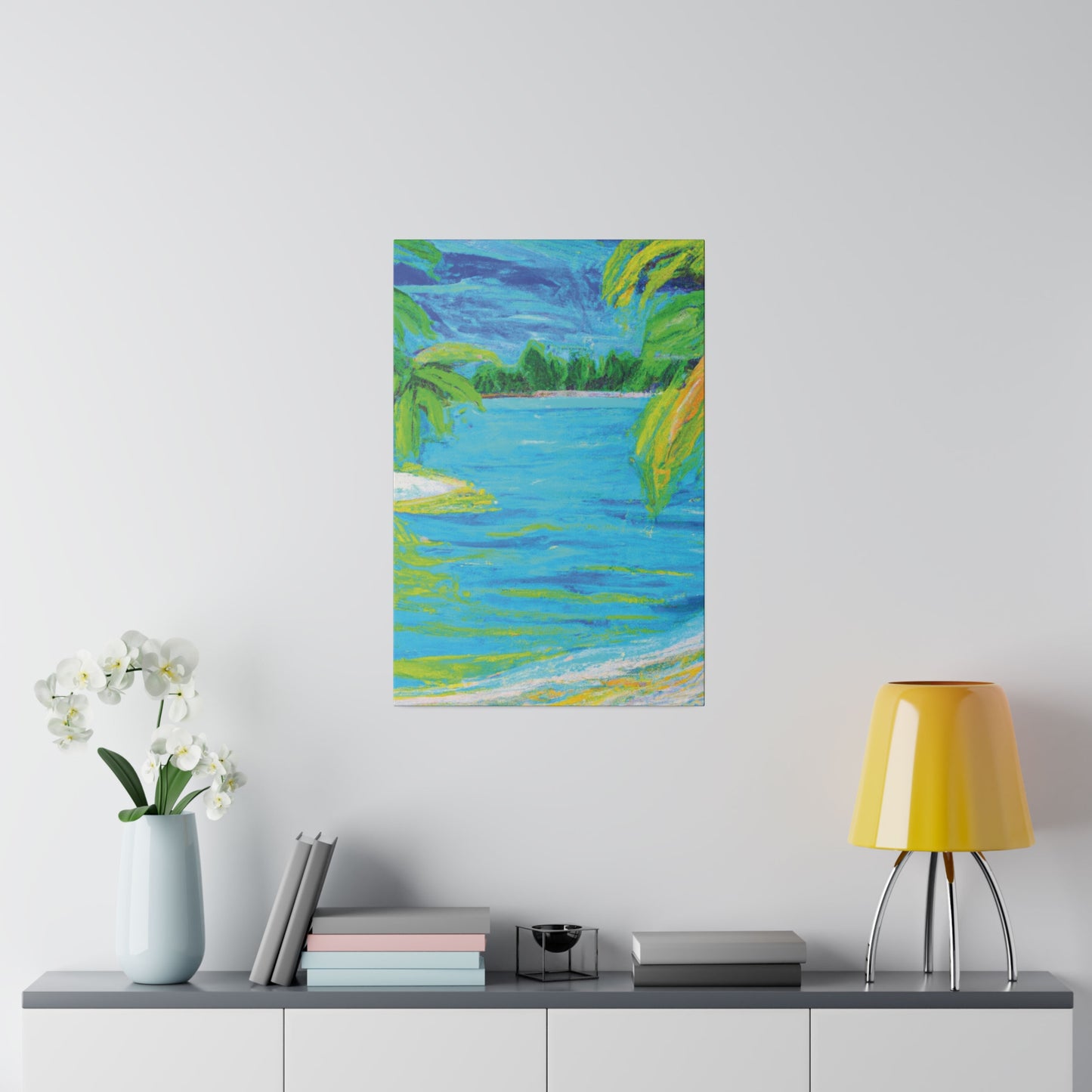 9709k - Bahamas Ocean Painting Print | Bahamas | Ocean | Beach | Poster | Home Decor | Wall Art | Canvas