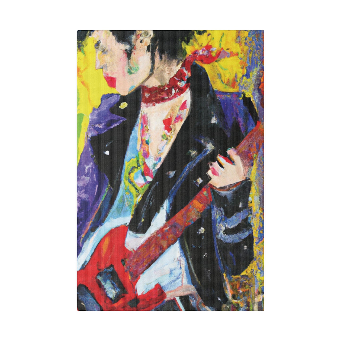 4600X - Rockstar Oil Painting Style Print | Poster | Home Decor | Wall Art | Music Art | Canvas