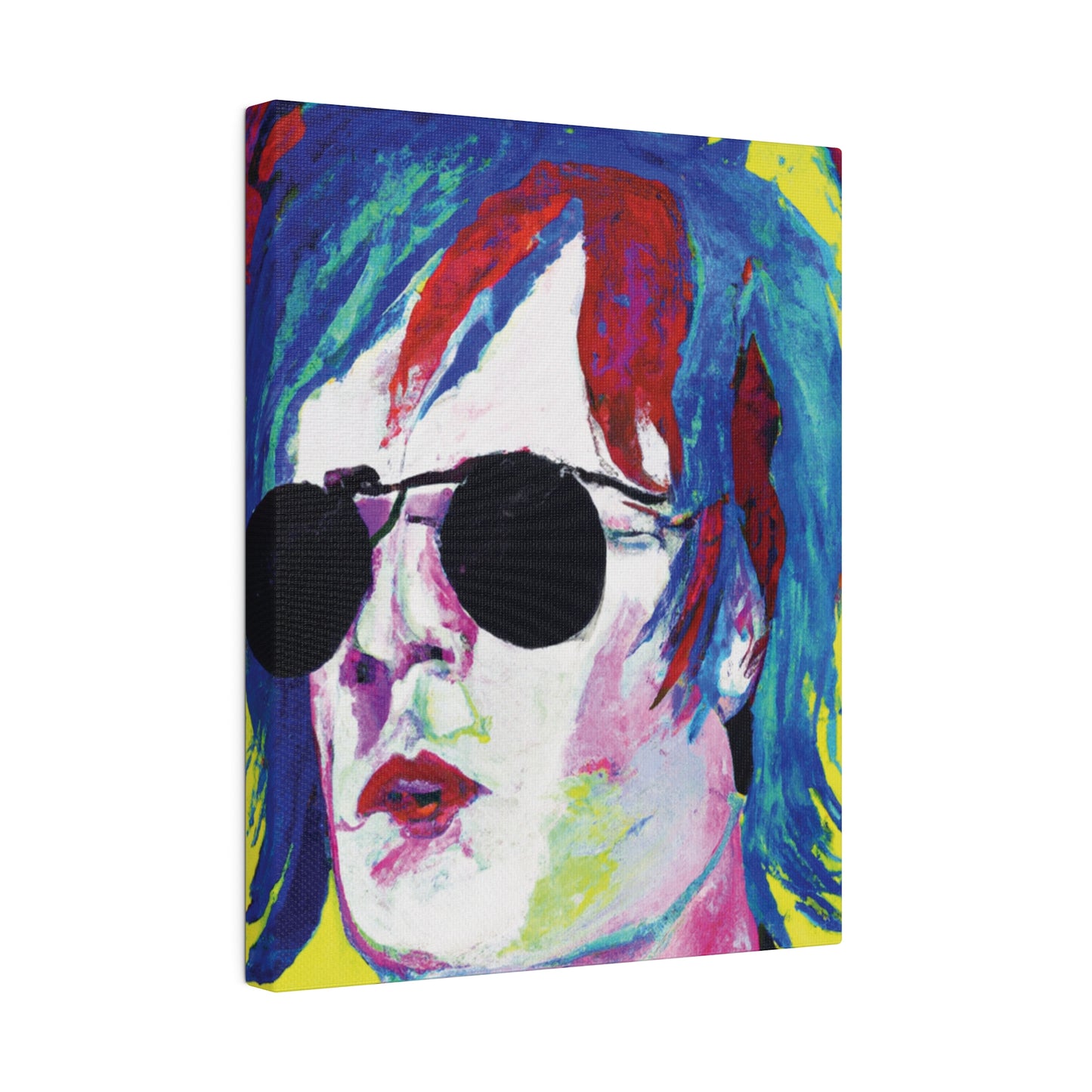 7634A - Rockstar Painting Print | Face | Abstract | Poster | Home Decor | Wall Art | Music Art | Canvas