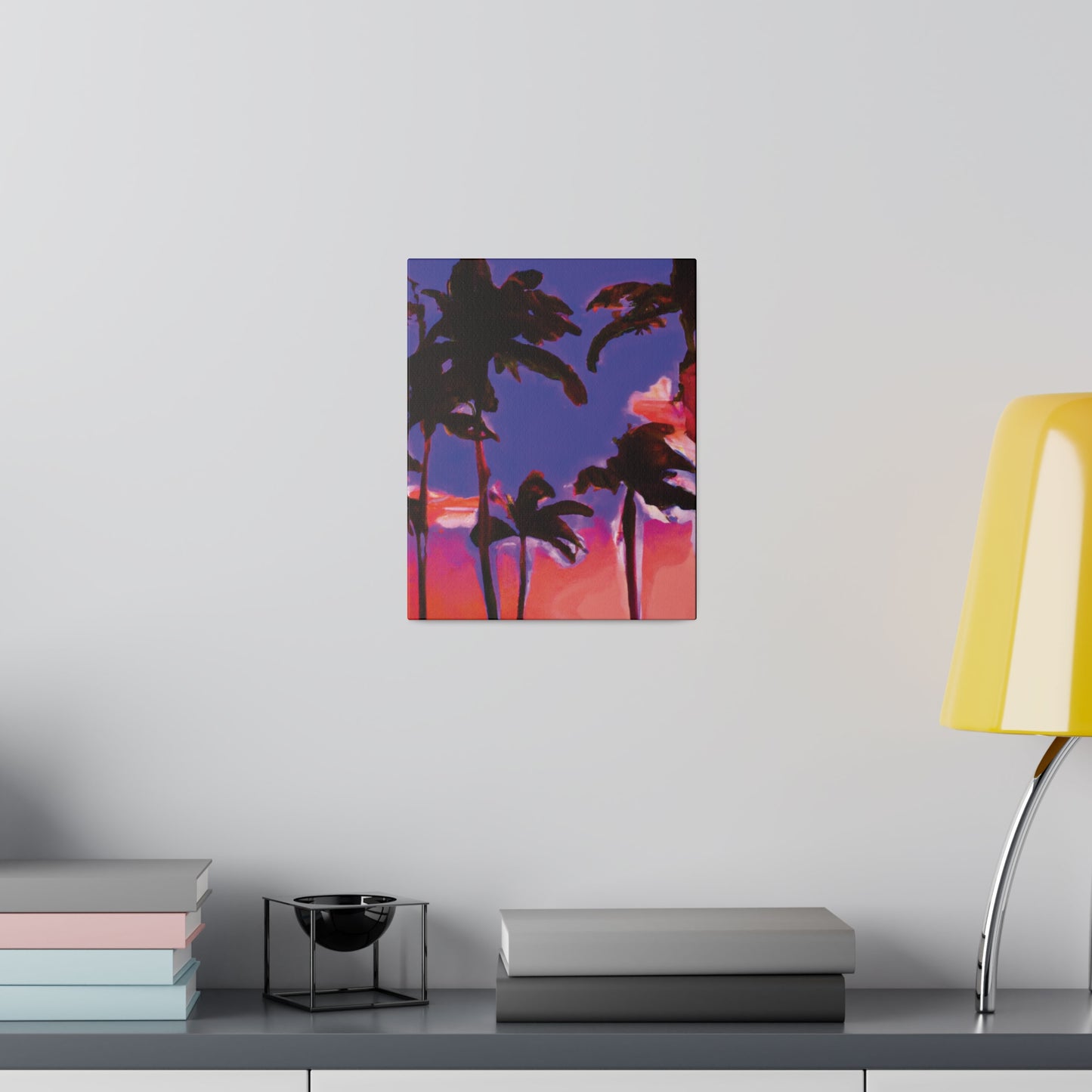 1387K - Miami Beach Sunset Painting Print | Miami | Beach | Sunset | Poster | Home Decor | Wall Art | Canvas