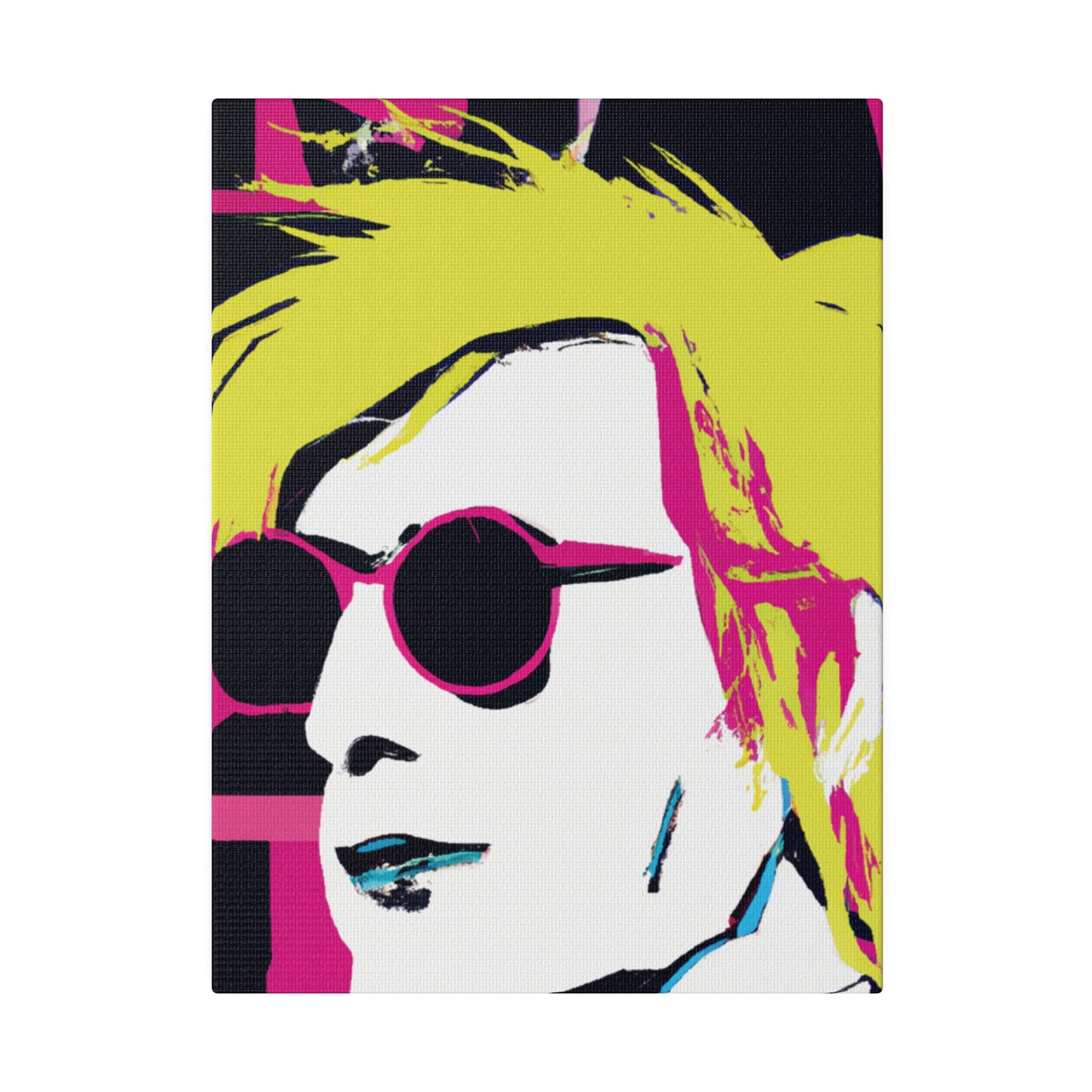 4231W - Rockstar Painting Print | Face | Abstract | Poster | Home Decor | Wall Art | Music Art | Canvas