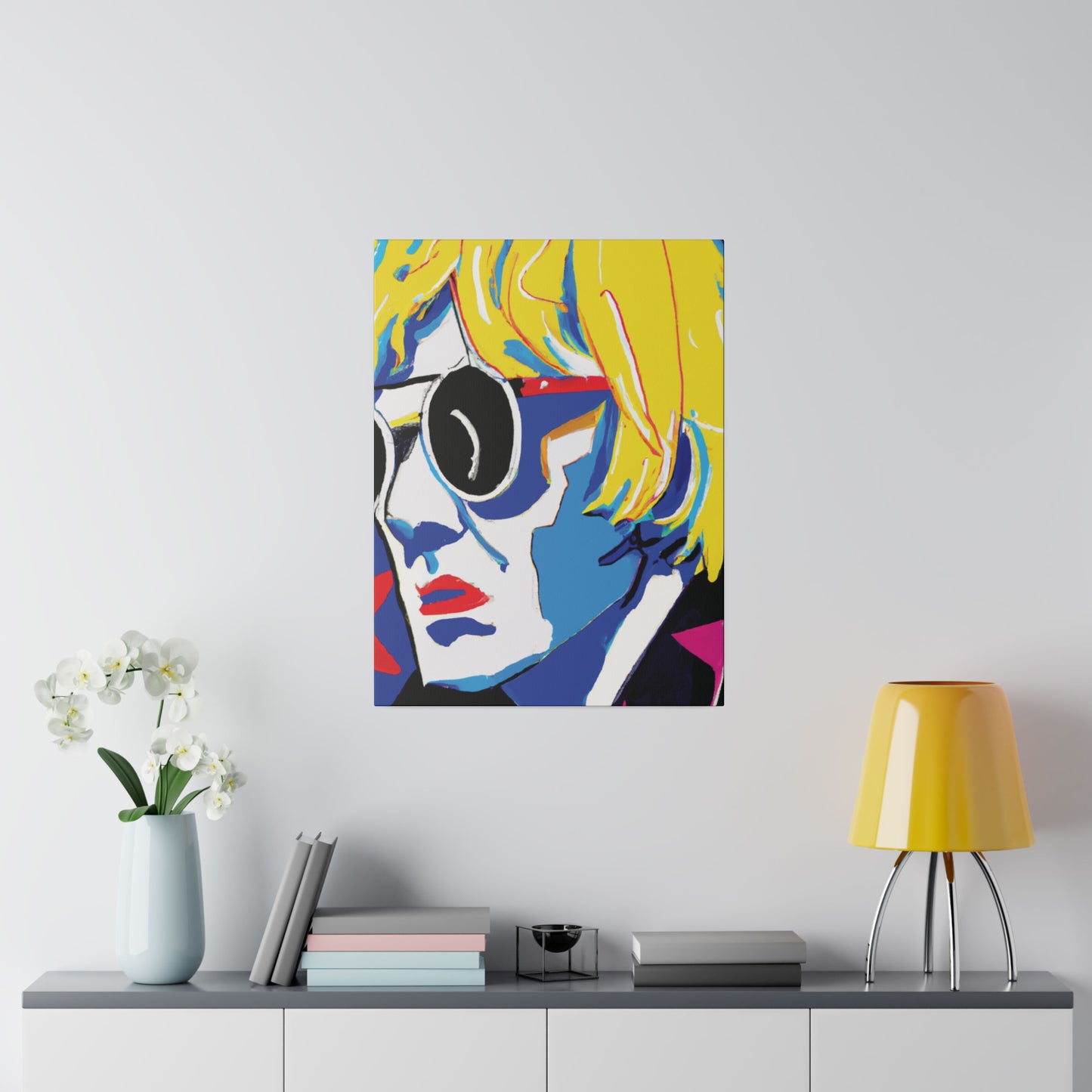 6259E - Rockstar Painting Print | Face | Abstract | Poster | Home Decor | Wall Art | Music Art | Canvas