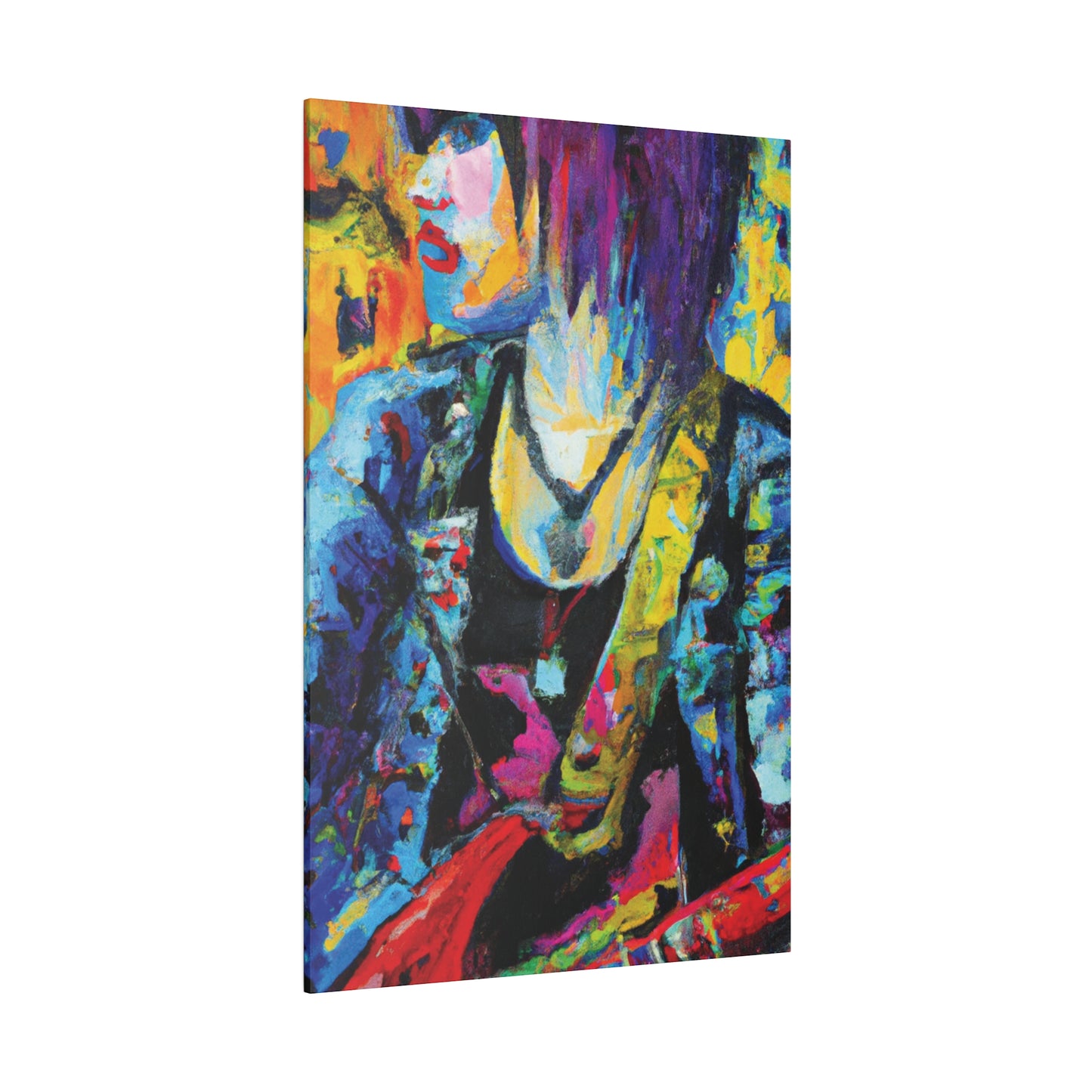 9756Z - Rockstar Oil Painting Style Print | Poster | Home Decor | Wall Art | Music Art | Canvas