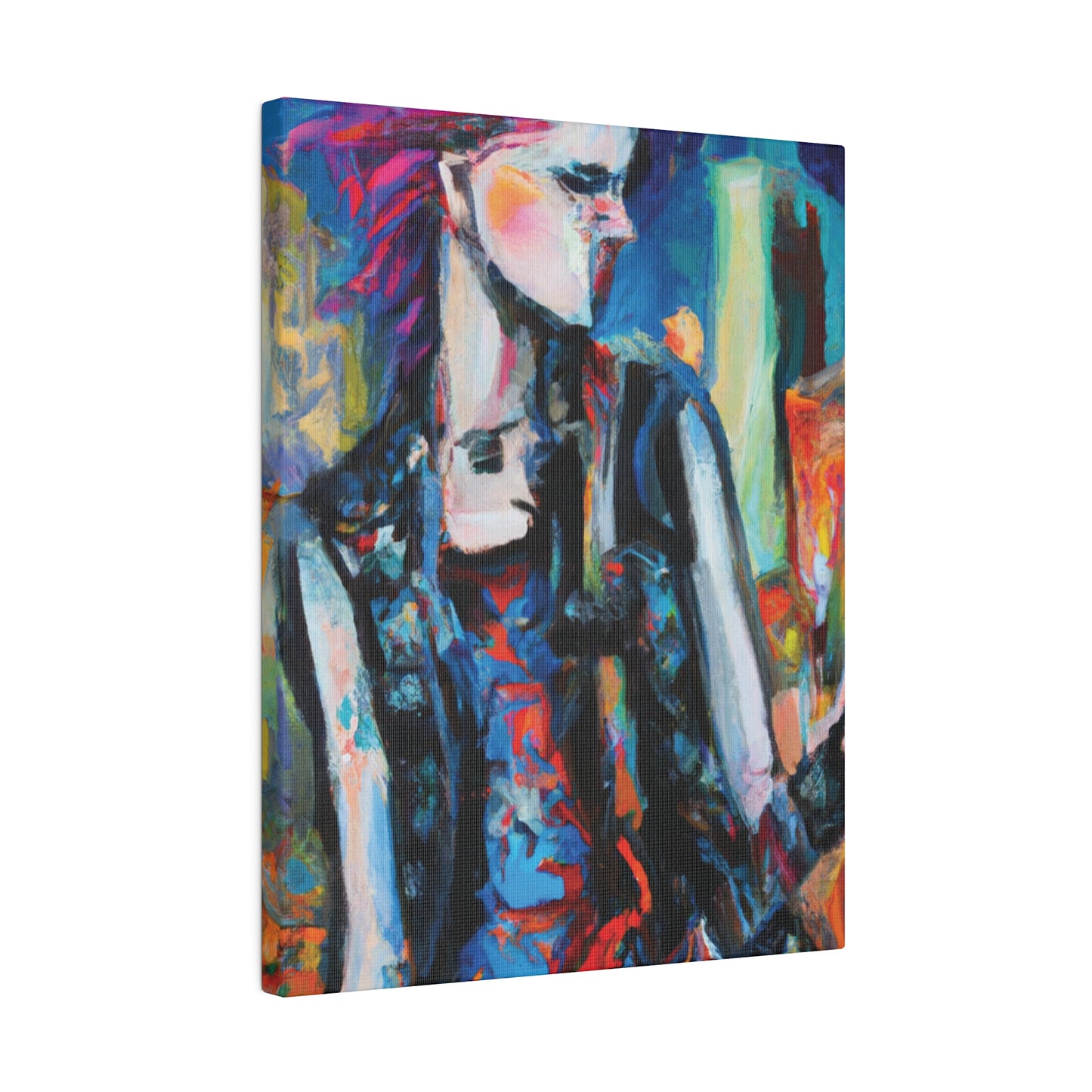 6491R - Rockstar Oil Painting Style Print | Poster | Home Decor | Wall Art | Music Art | Canvas