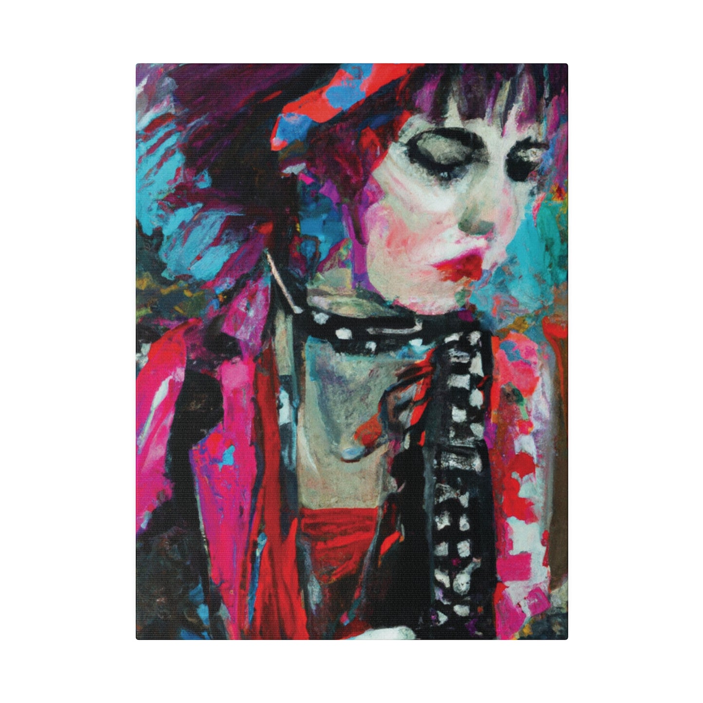 9225T - Rockstar Oil Painting Style Print | Poster | Home Decor | Wall Art | Music Art | Canvas