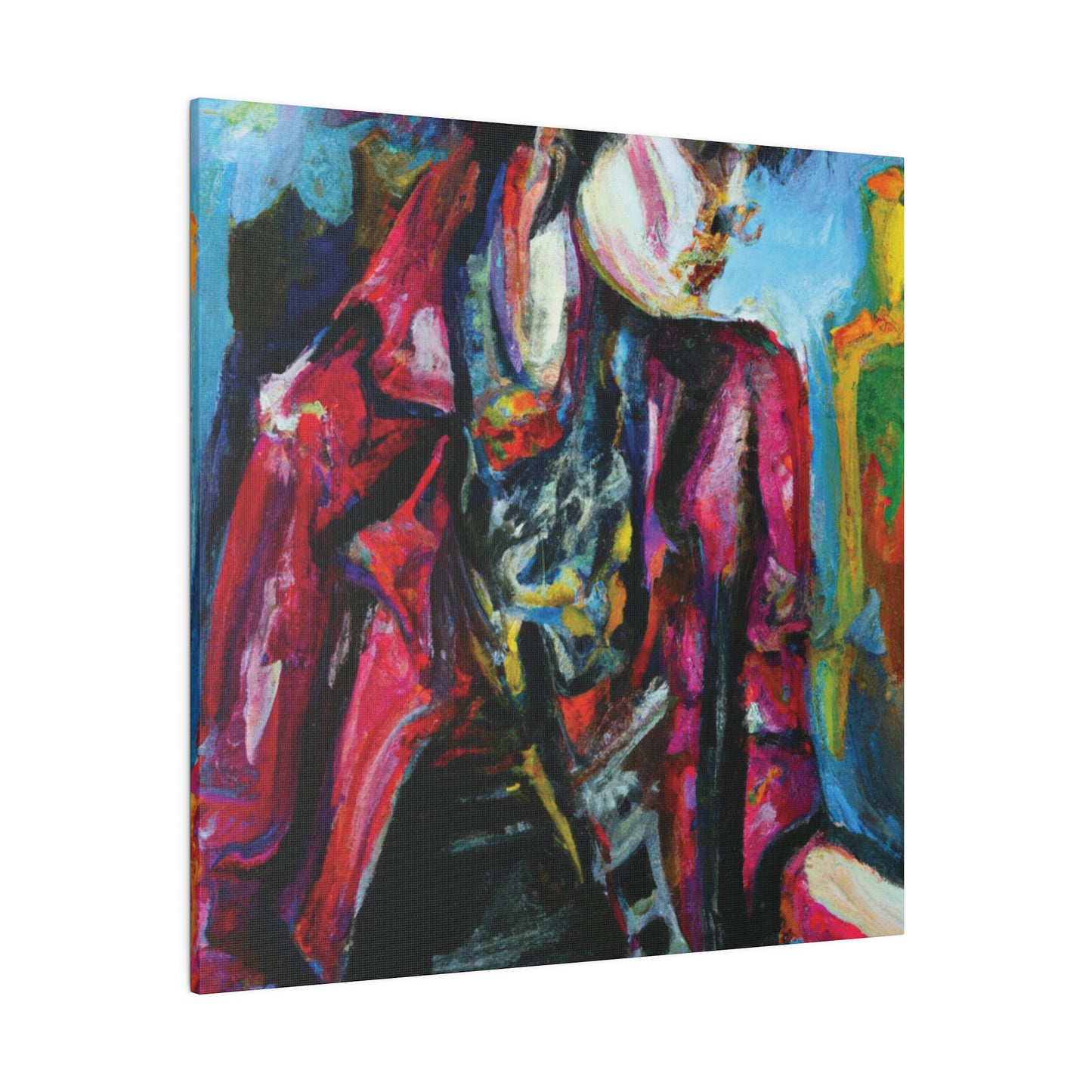7152R - Rockstar Oil Painting Style Print | Poster | Home Decor | Wall Art | Music Art | Canvas