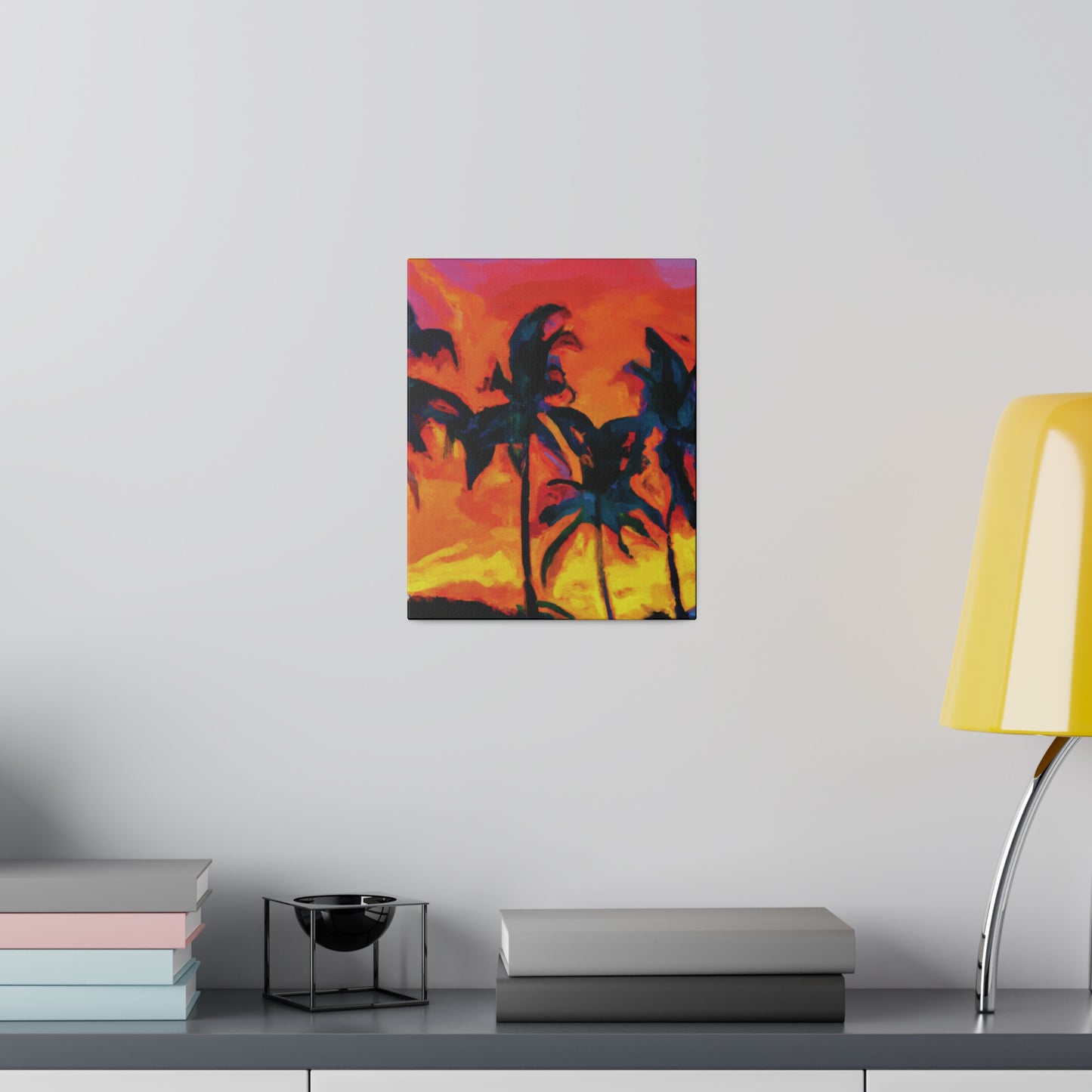 7487R - Miami Beach Sunset Painting Print | Miami | Beach | Sunset | Poster | Home Decor | Wall Art | Canvas