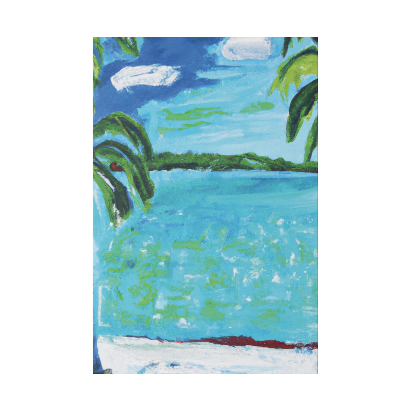 2143W - Bahamas Ocean Painting Print | Bahamas | Ocean | Beach | Poster | Home Decor | Wall Art | Canvas