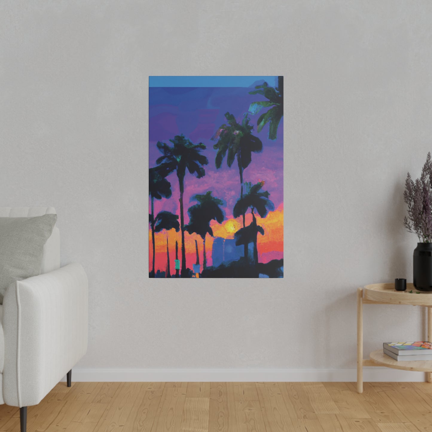 9232V - Miami Beach Sunset Painting Print | Miami | Beach | Sunset | Poster | Home Decor | Wall Art | Canvas