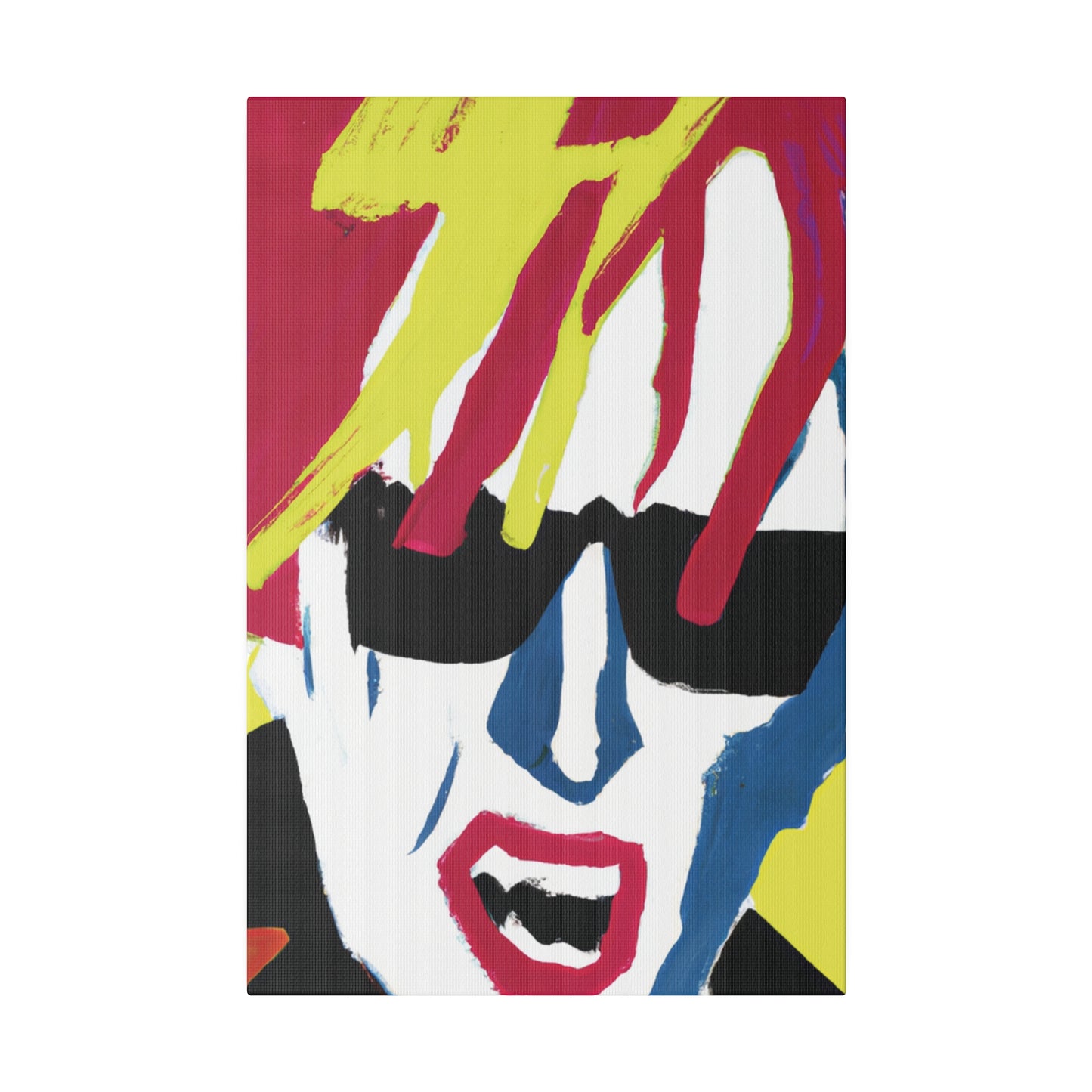 4532N - Rockstar Painting Print | Face | Abstract | Poster | Home Decor | Wall Art | Music Art | Canvas