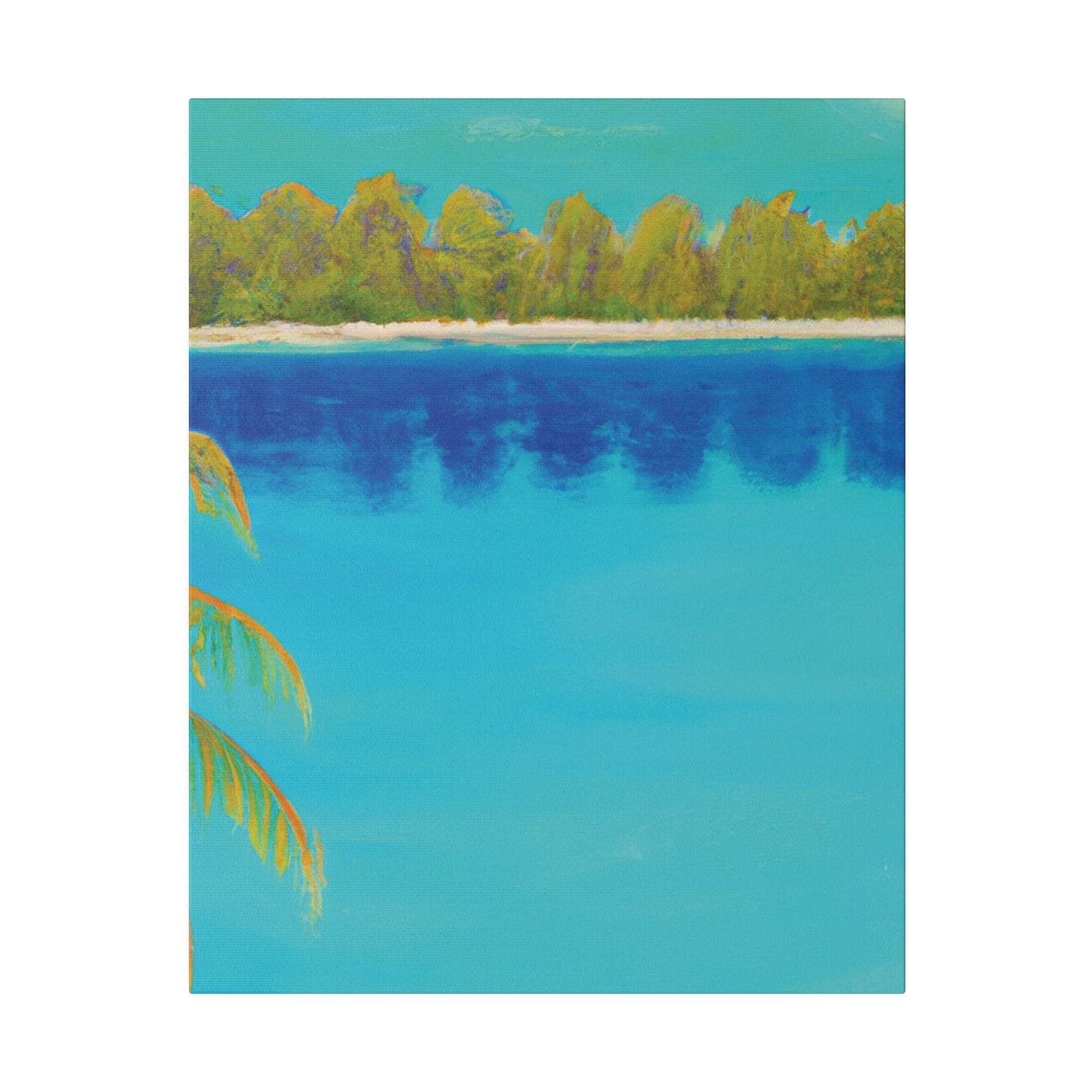 9134K - Bahamas Ocean Painting Print | Bahamas | Ocean | Beach | Poster | Home Decor | Wall Art | Canvas