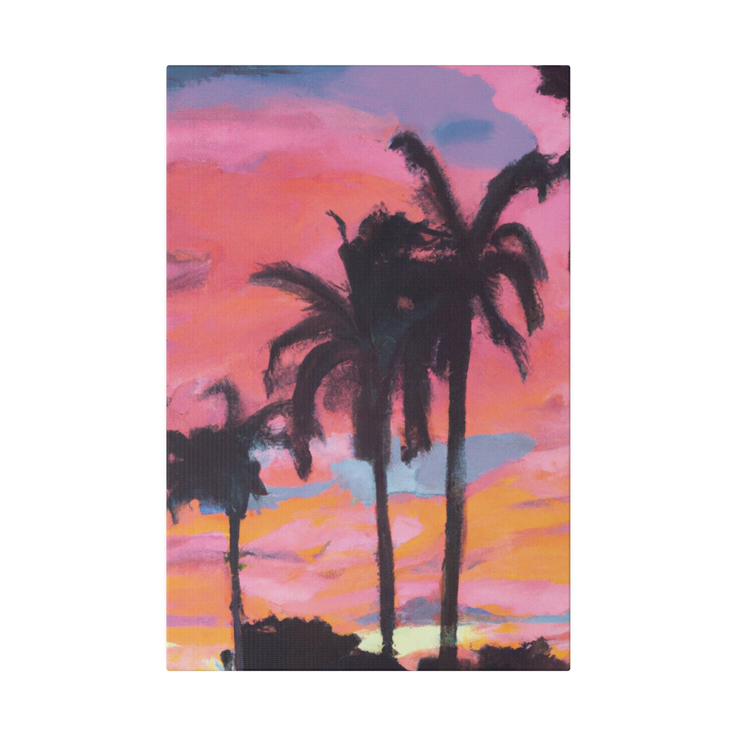 6349G - Miami Beach Sunset Painting Print | Miami | Beach | Sunset | Poster | Home Decor | Wall Art | Canvas