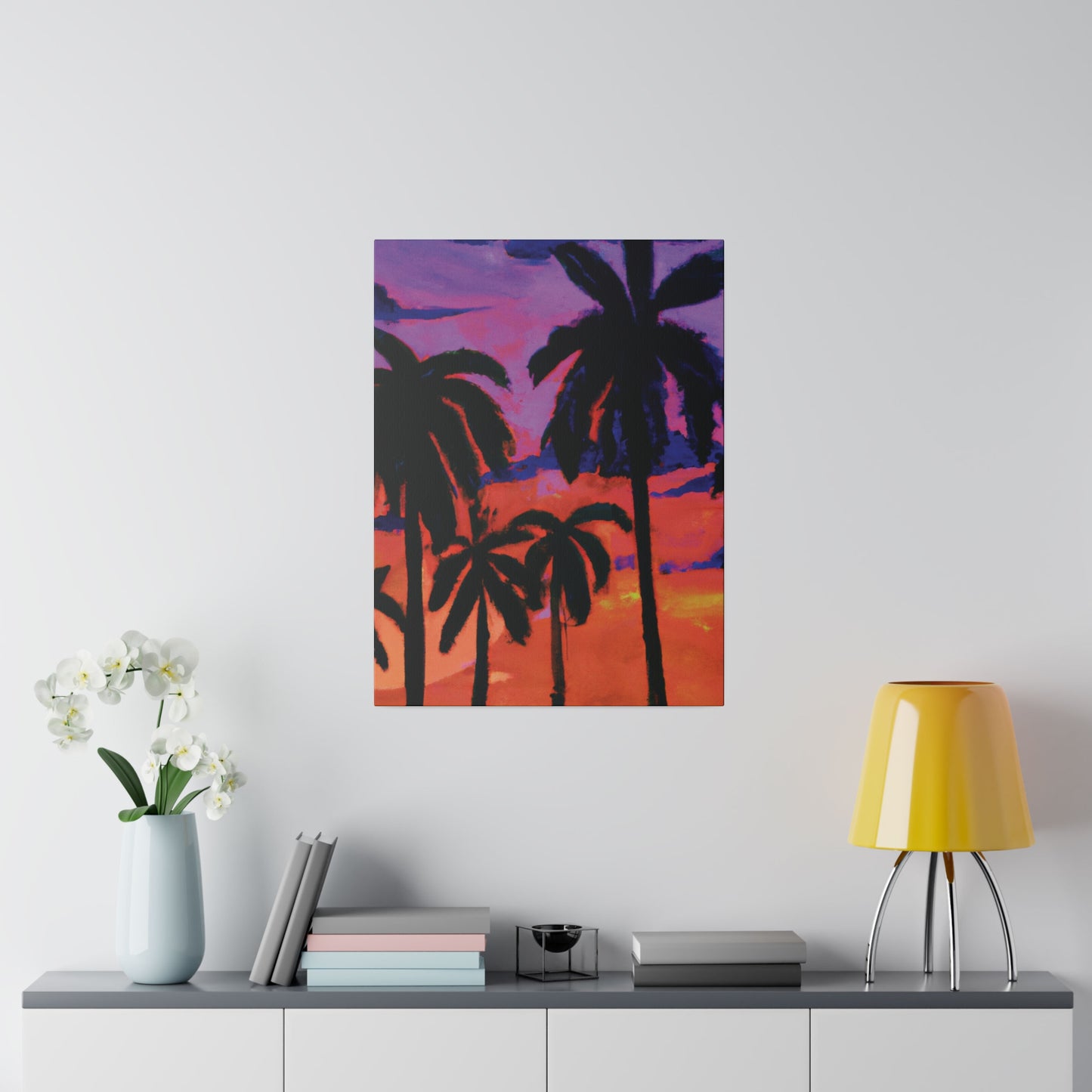 8314G - Miami Beach Sunset Painting Print | Miami | Beach | Sunset | Poster | Home Decor | Wall Art | Canvas