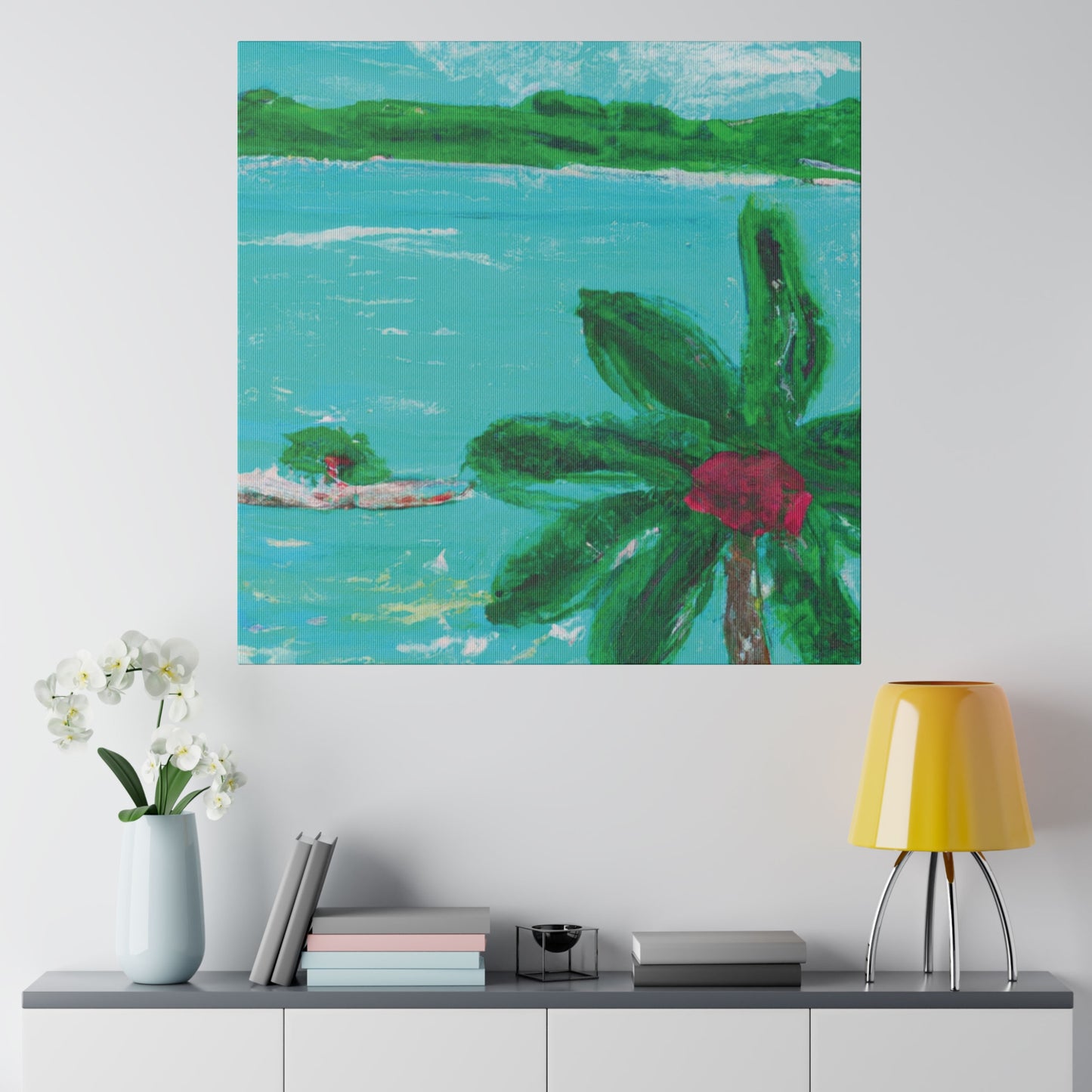 5627Q - Bahamas Ocean Painting Print | Bahamas | Ocean | Beach | Poster | Home Decor | Wall Art | Canvas