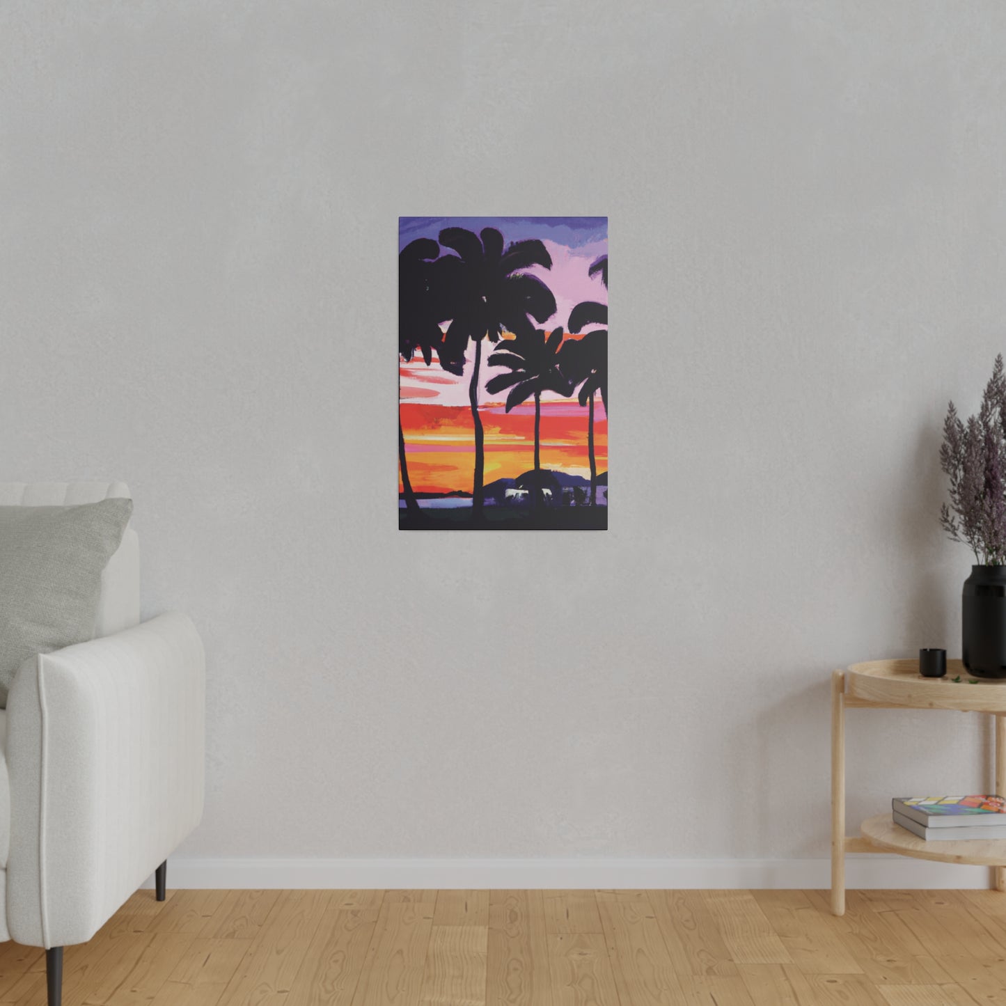 2948T - Miami Beach Sunset Painting Print | Miami | Beach | Sunset | Poster | Home Decor | Wall Art | Canvas