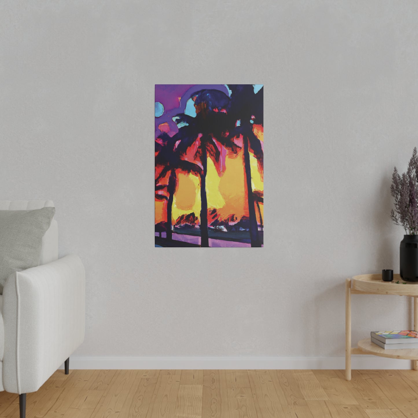 7278A - Miami Beach Sunset Painting Print | Miami | Beach | Sunset | Poster | Home Decor | Wall Art | Canvas