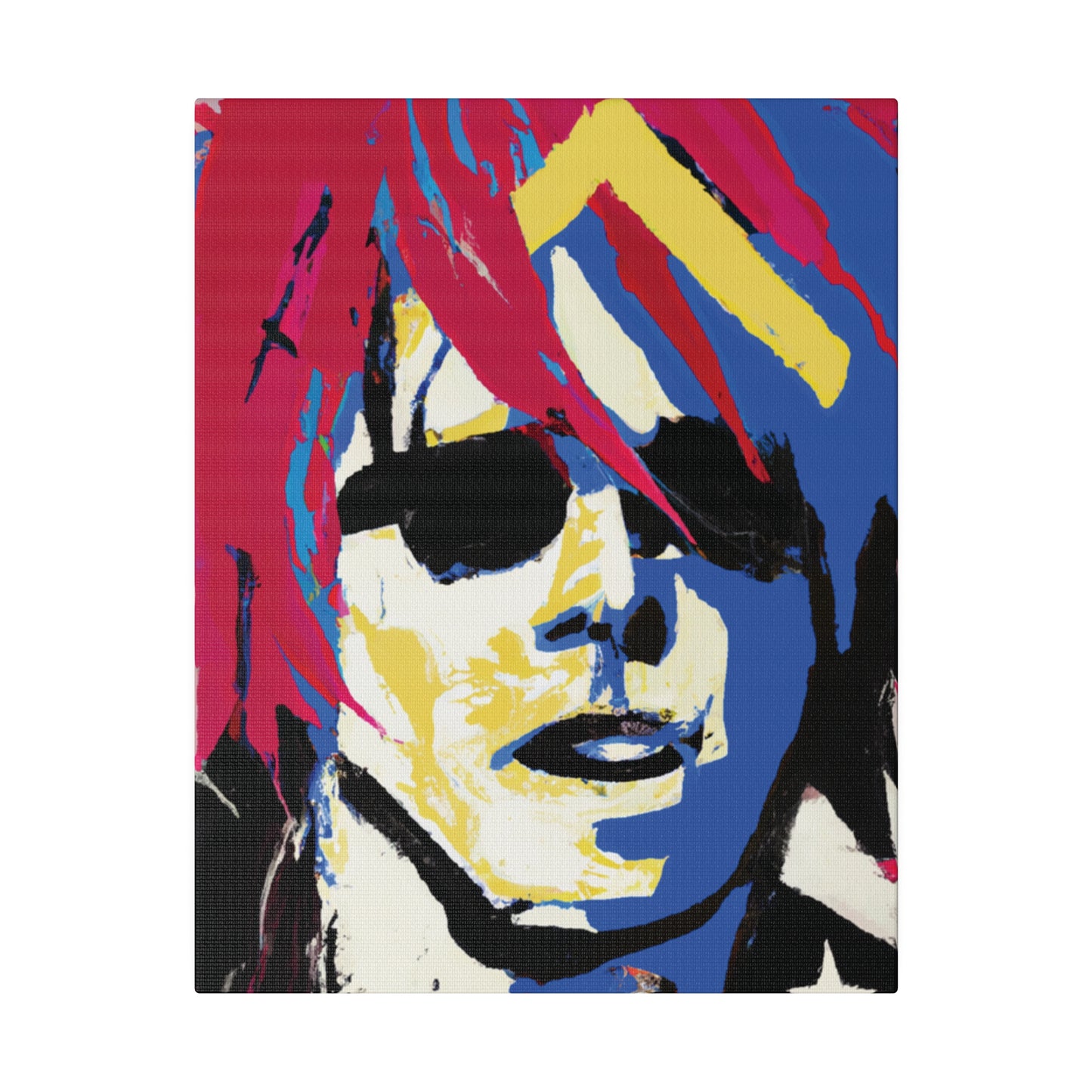 9537K - Rockstar Painting Print | Face | Abstract | Poster | Home Decor | Wall Art | Music Art | Canvas