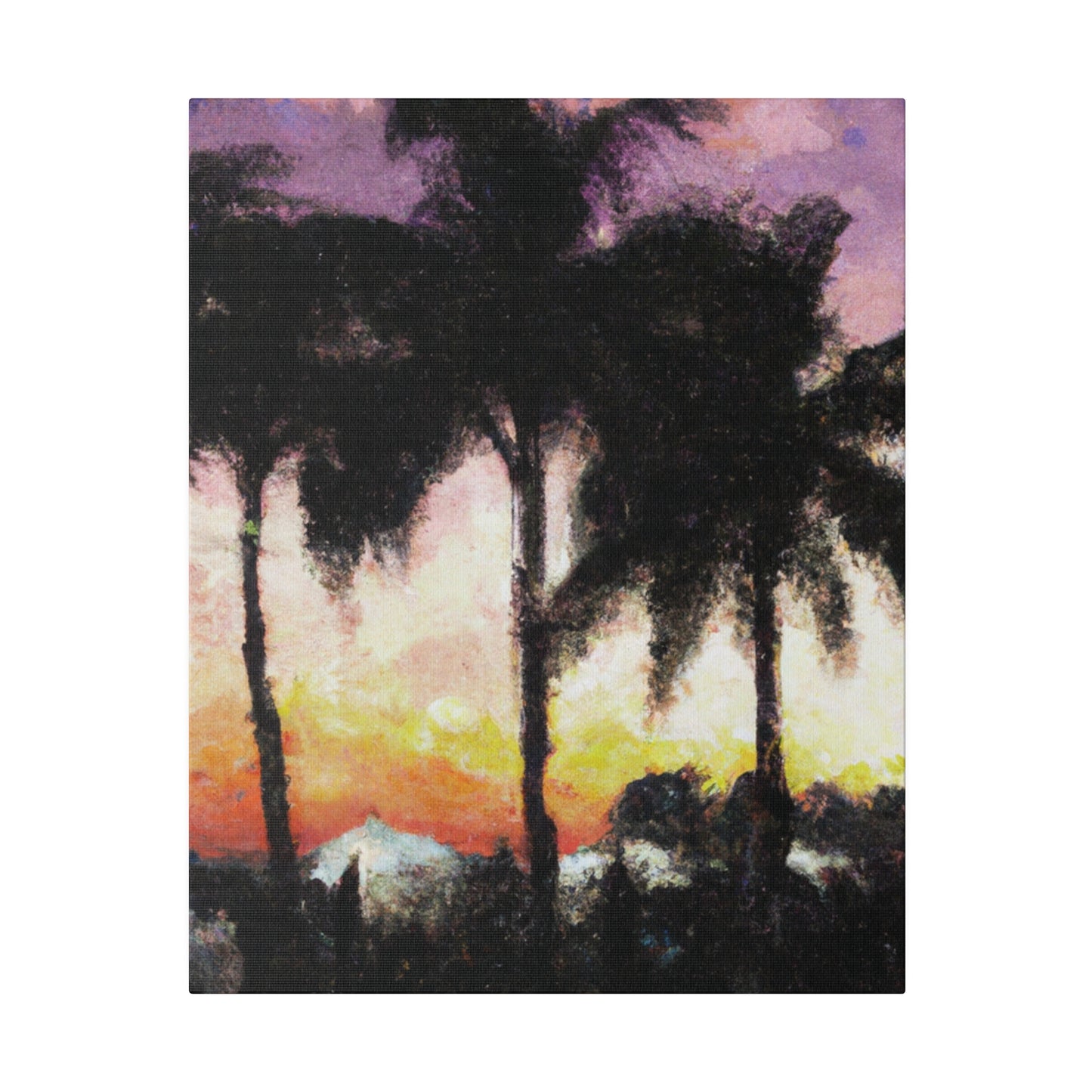 8185A - Miami Beach Sunset Painting Print | Miami | Beach | Sunset | Poster | Home Decor | Wall Art | Canvas