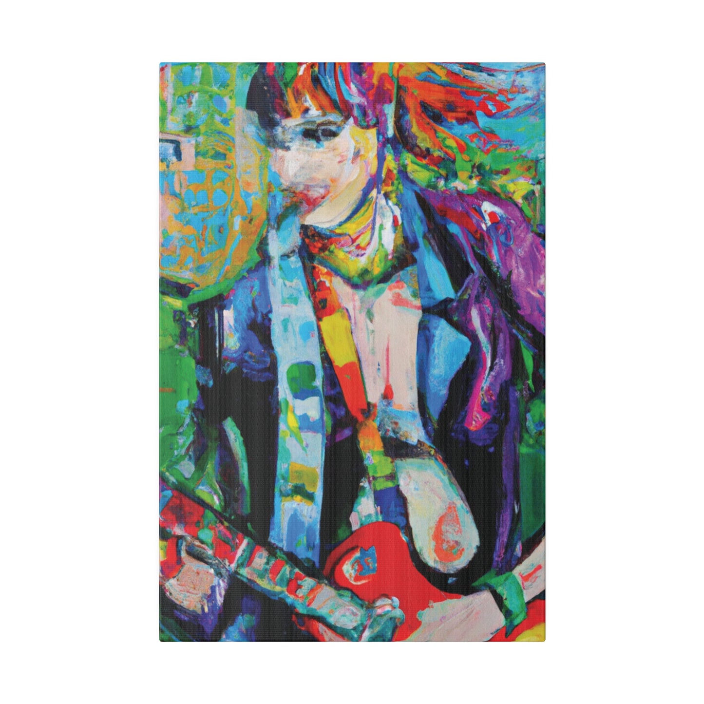 3136H - Rockstar Oil Painting Style Print | Poster | Home Decor | Wall Art | Music Art | Canvas