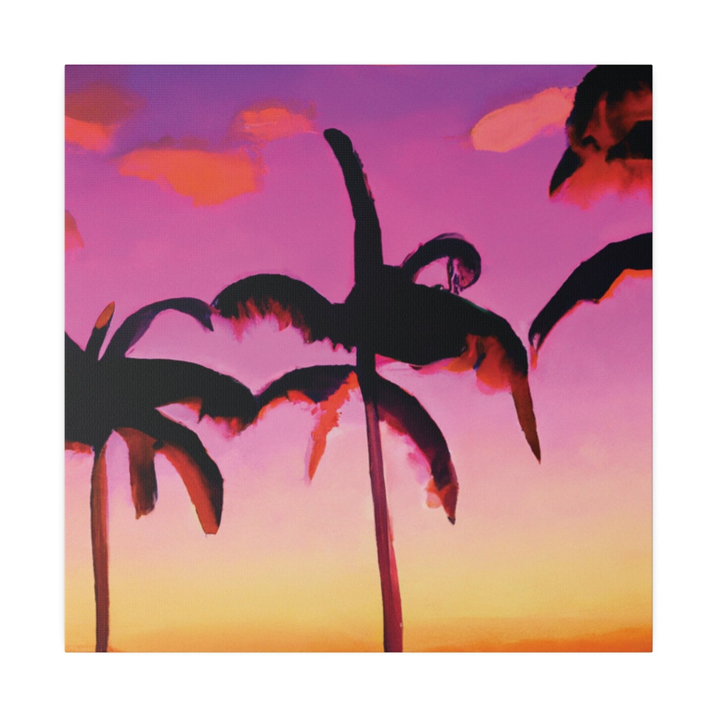 5426A - Miami Beach Sunset Painting Print | Miami | Beach | Sunset | Poster | Home Decor | Wall Art | Canvas