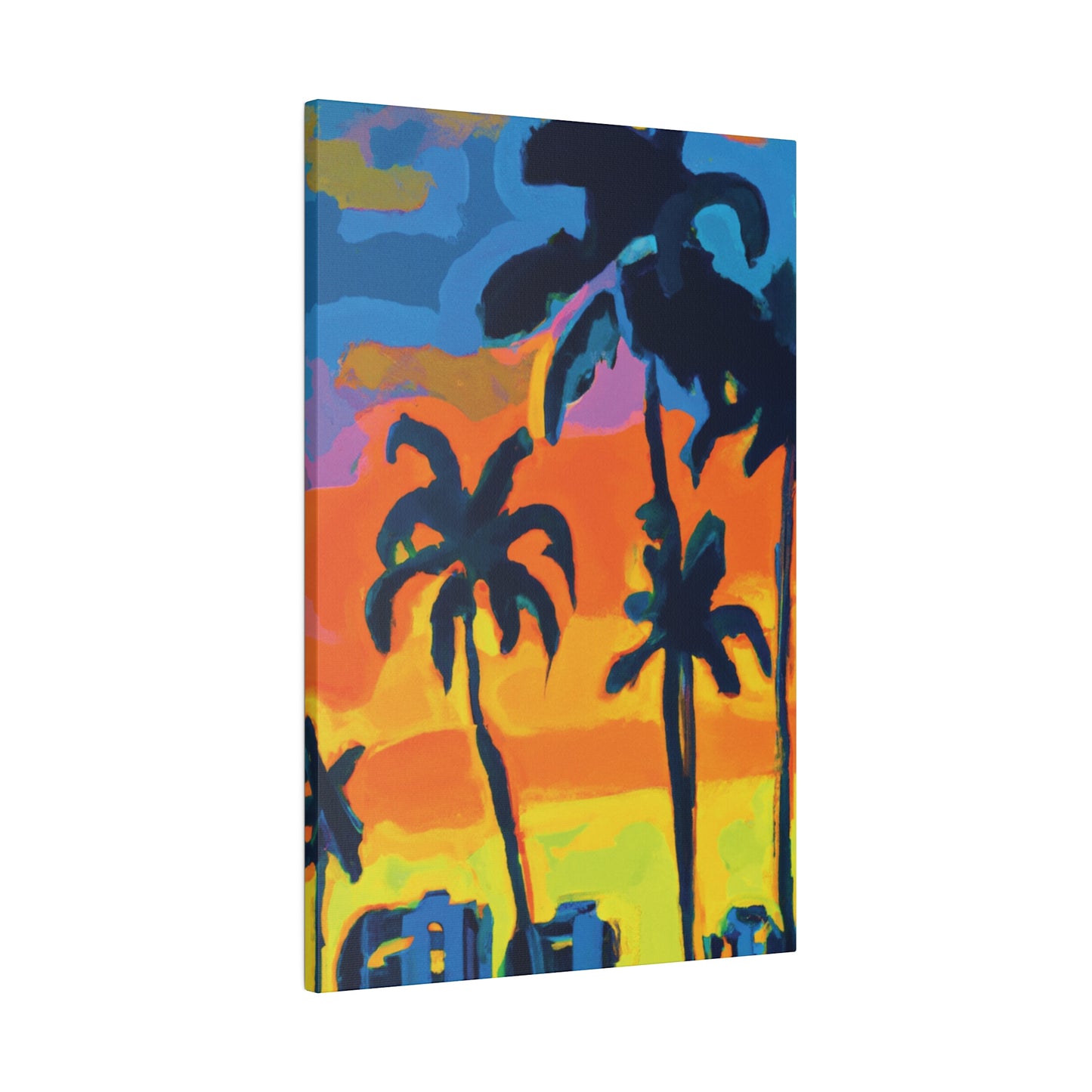 5462R - Miami Beach Sunset Painting Print | Miami | Beach | Sunset | Poster | Home Decor | Wall Art | Canvas