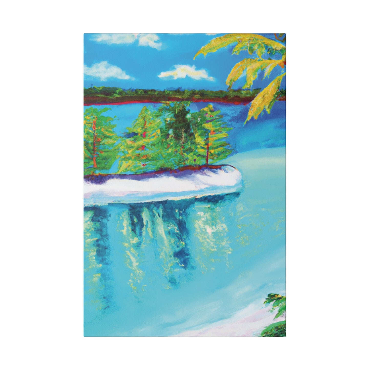 7186C - Bahamas Ocean Painting Print | Bahamas | Ocean | Beach | Poster | Home Decor | Wall Art | Canvas