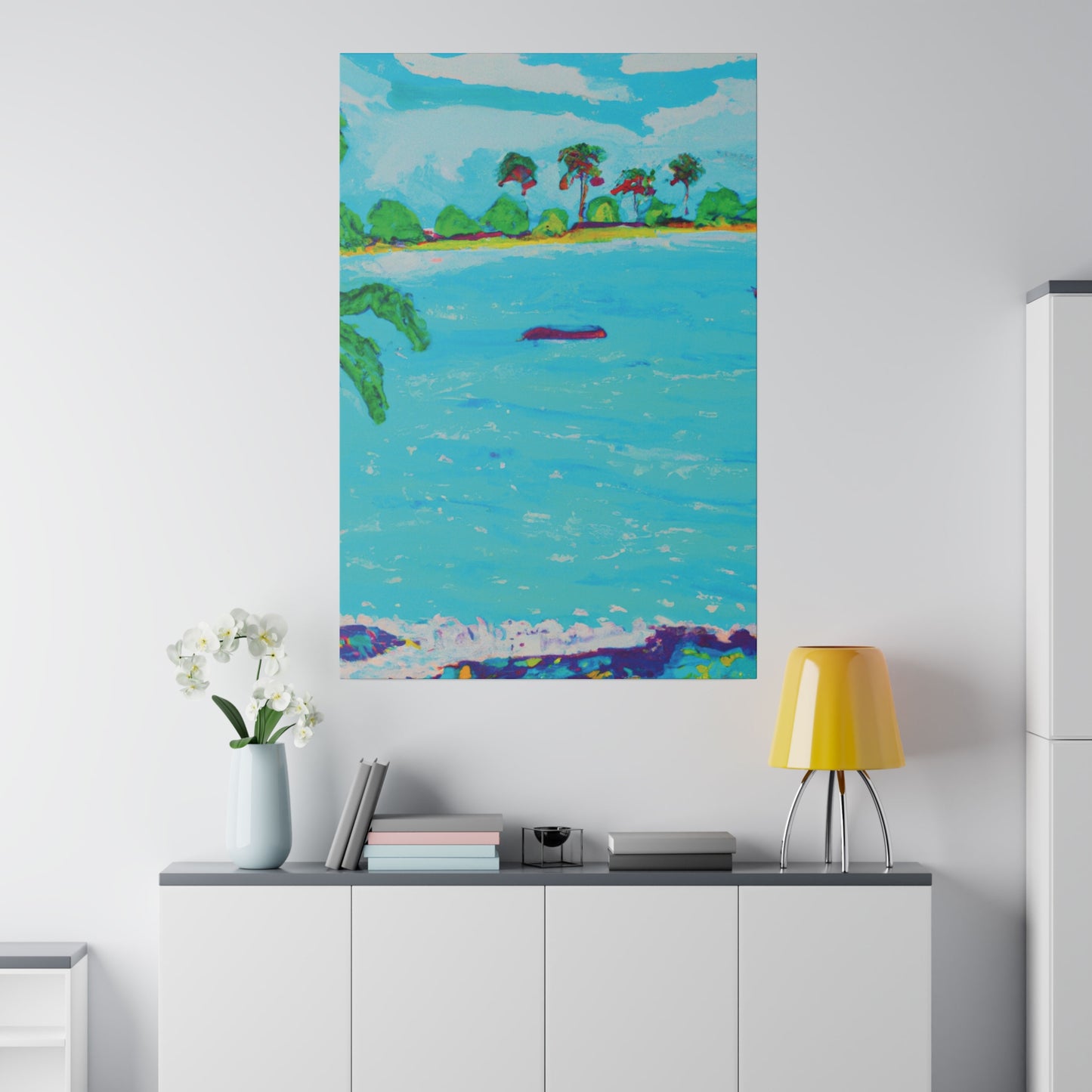 7481H - Bahamas Ocean Painting Print | Bahamas | Ocean | Beach | Poster | Home Decor | Wall Art | Canvas