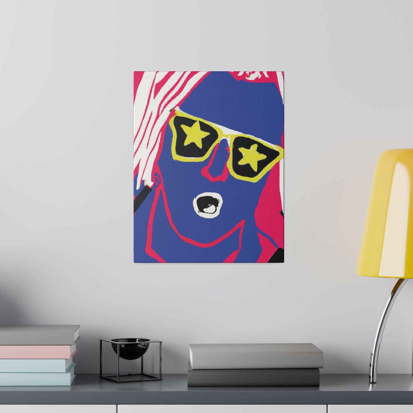 2409U - Rockstar Painting Print | Face | Abstract | Poster | Home Decor | Wall Art | Music Art | Canvas