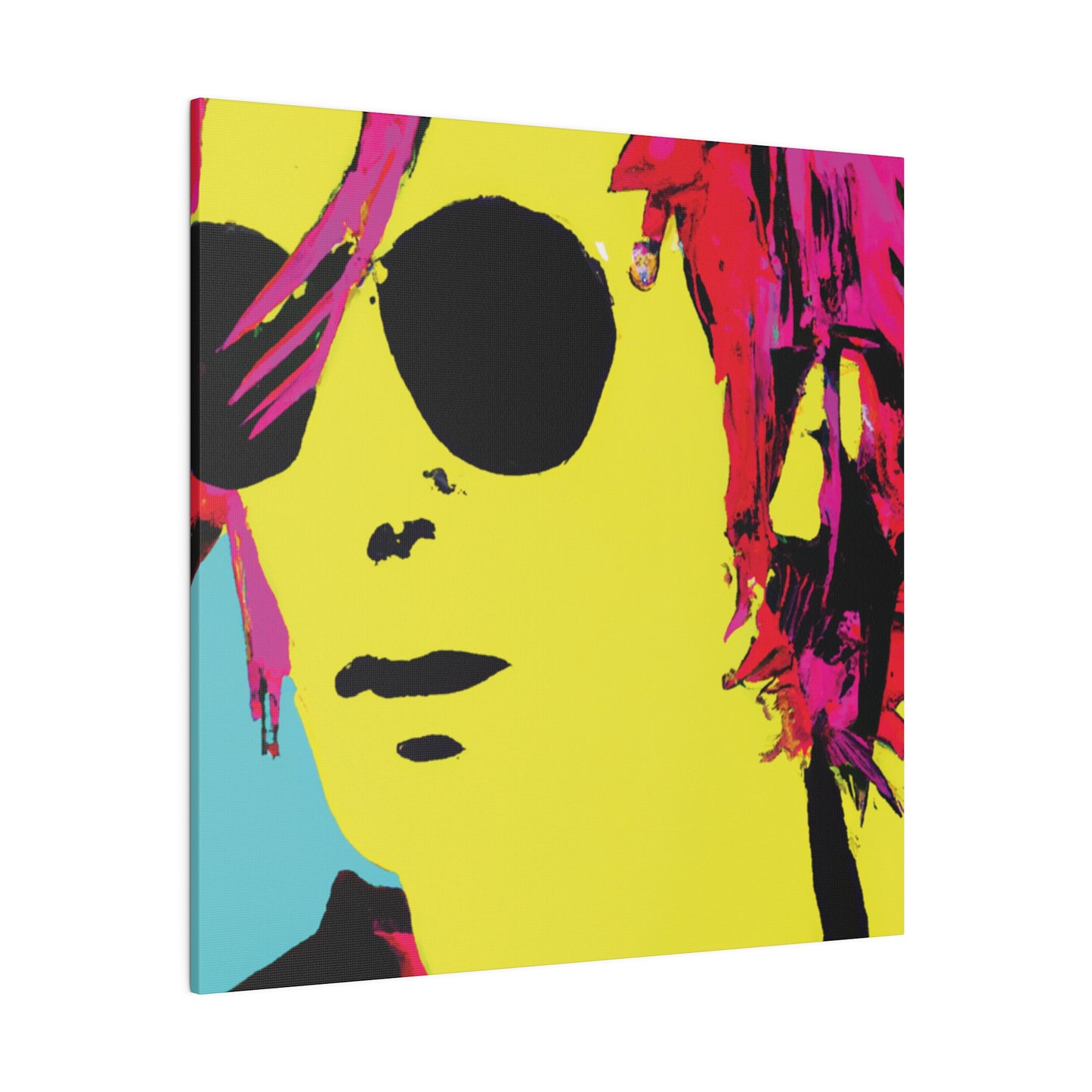 4543A - Rockstar Painting Print | Face | Abstract | Poster | Home Decor | Wall Art | Music Art | Canvas