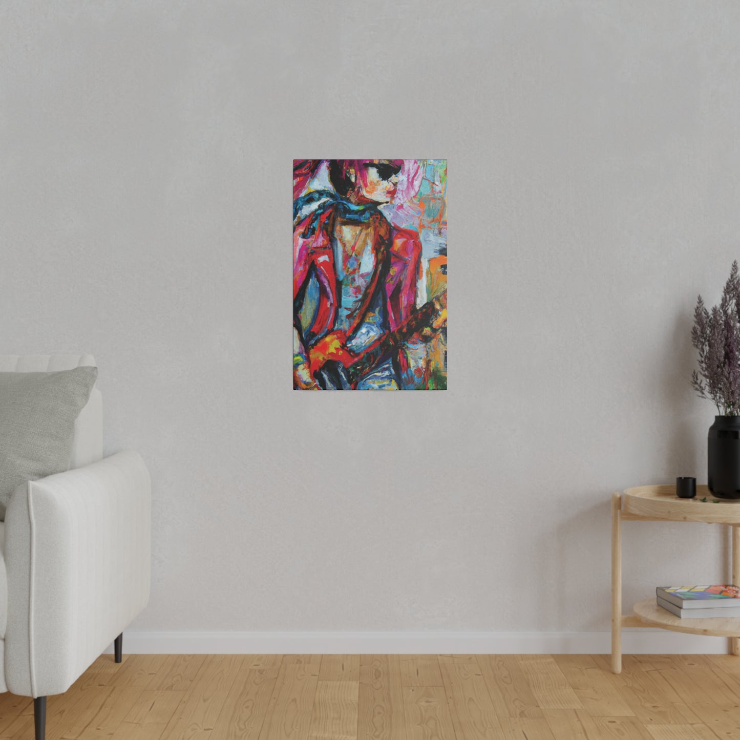 5694F - Rockstar Oil Painting Style Print | Poster | Home Decor | Wall Art | Music Art | Canvas